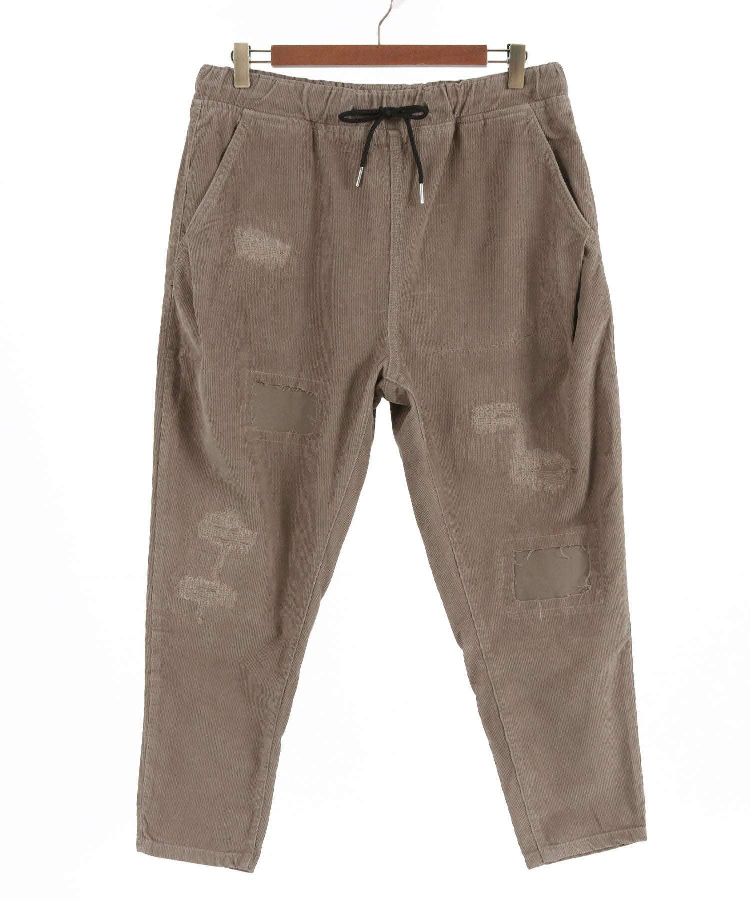 30%OFF【CAMBIO(カンビオ)】Distressed Corduroy Soft Sarrouel