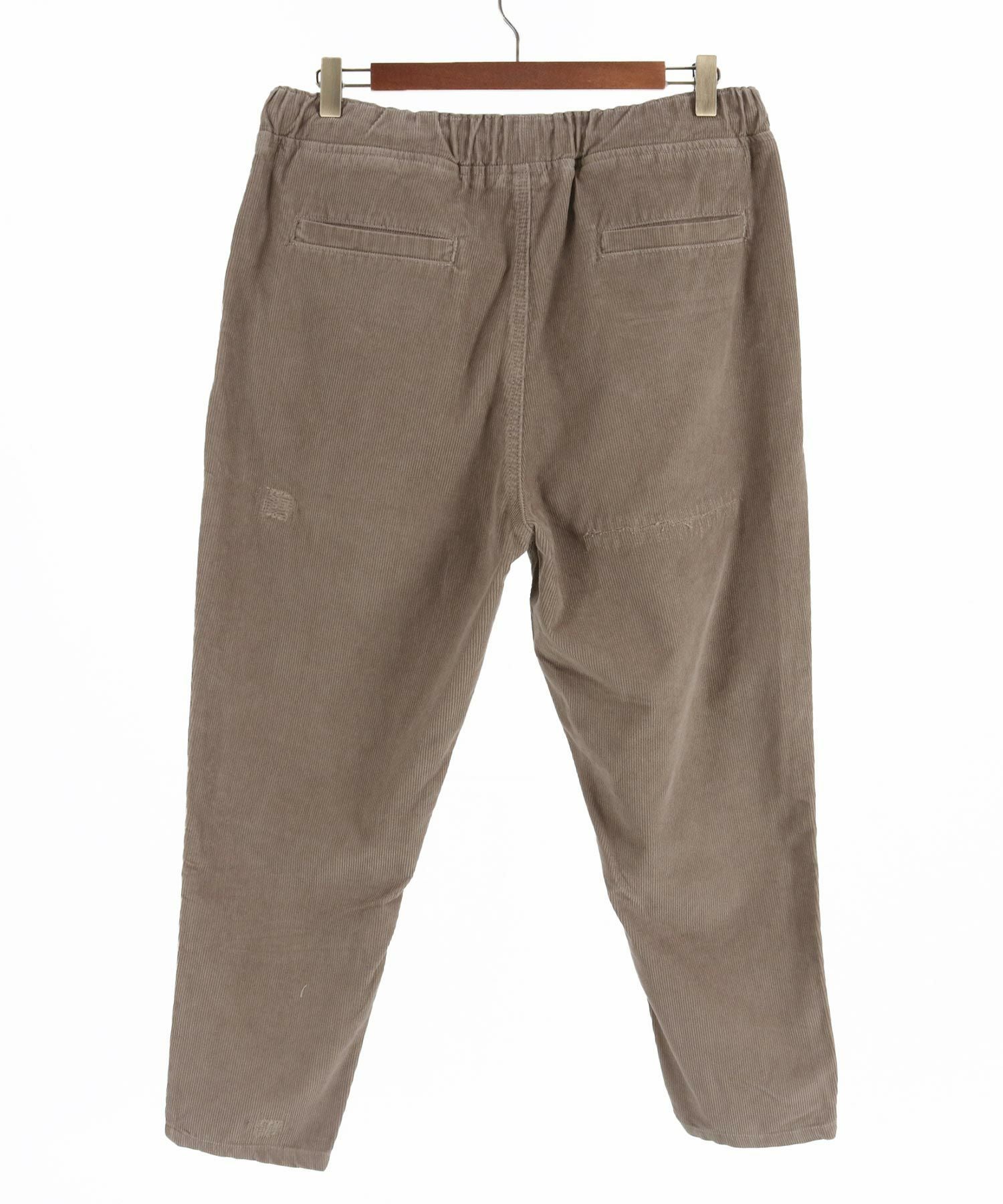 30%OFF【CAMBIO(カンビオ)】Distressed Corduroy Soft Sarrouel