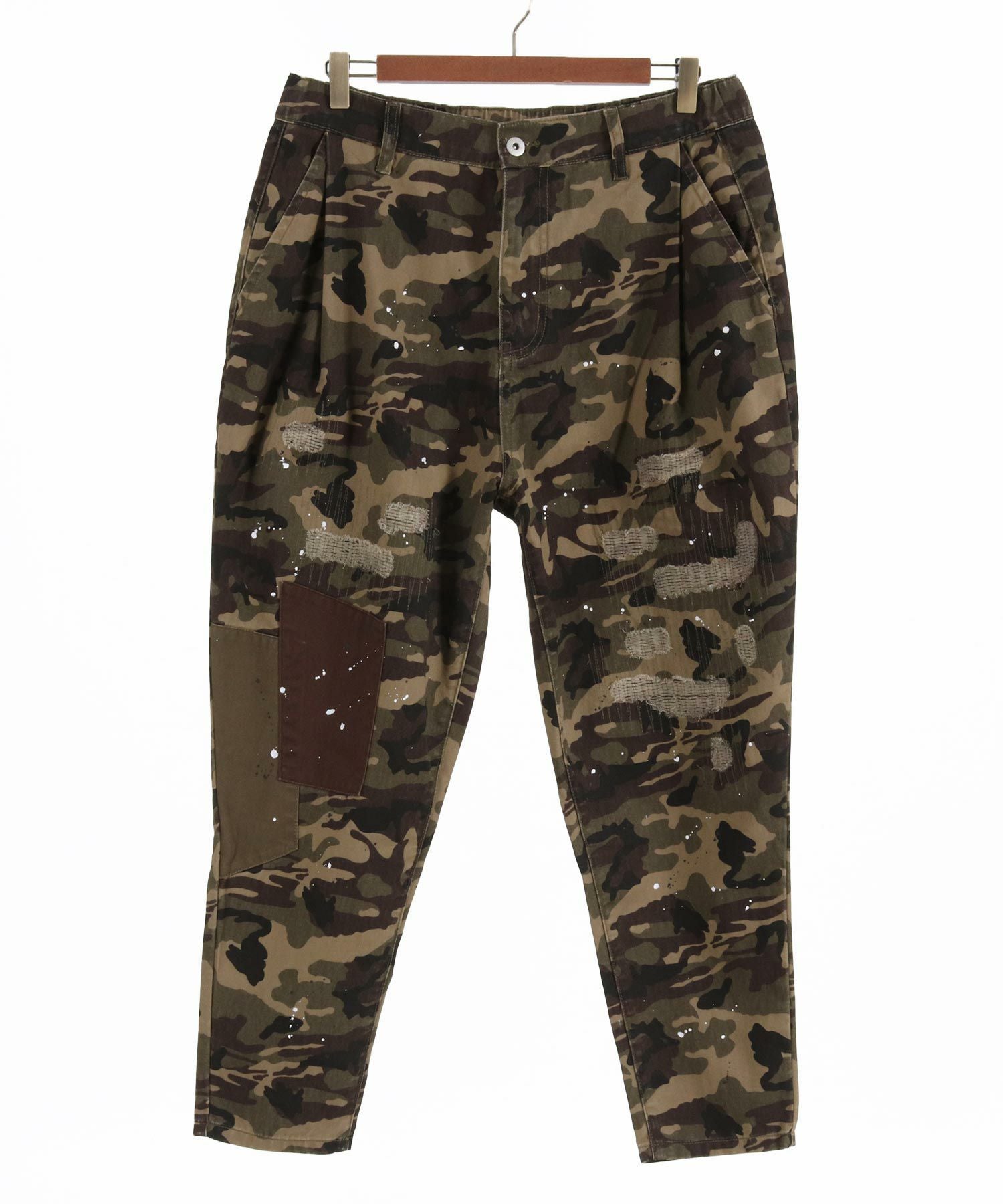 カモかも SLIM JERSEY PANTS -EMBOSS CAMO- | junhashimoto（ジュンハシモト
