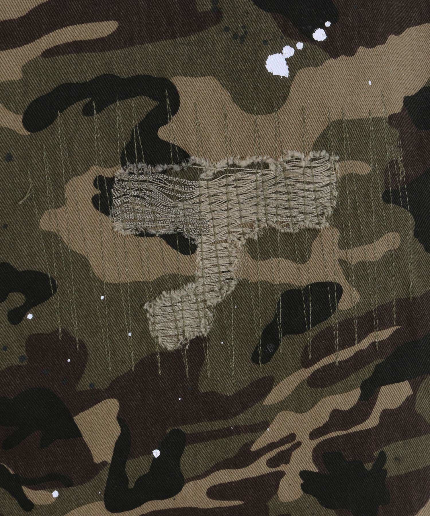 カモかも SLIM JERSEY PANTS -EMBOSS CAMO- | junhashimoto（ジュンハシモト