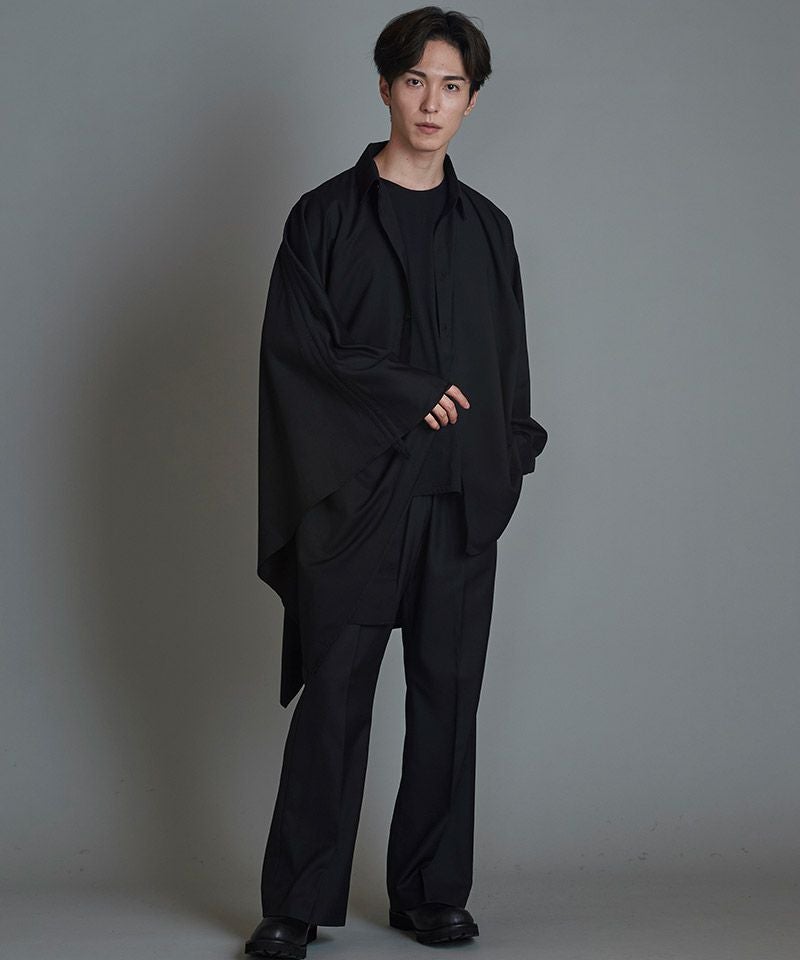 30%OFF【NO ID.(ノーアイディー)】ｱｼﾝﾒﾄﾘ-ﾎﾟﾝﾁｮSH シャツ(455006-811S