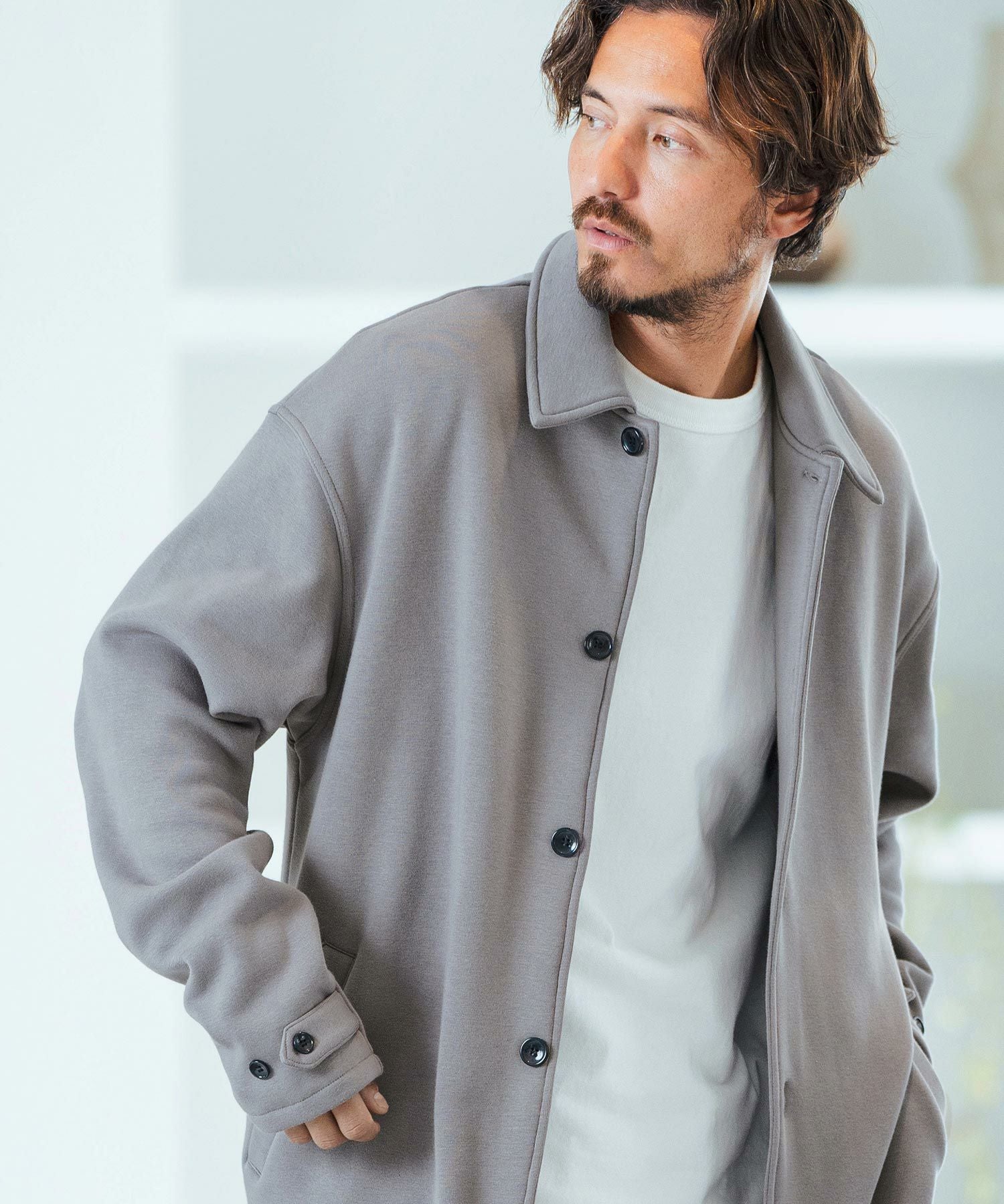 30%OFF【Magine(マージン)】Back Brushed Sweat Single Coat シングル