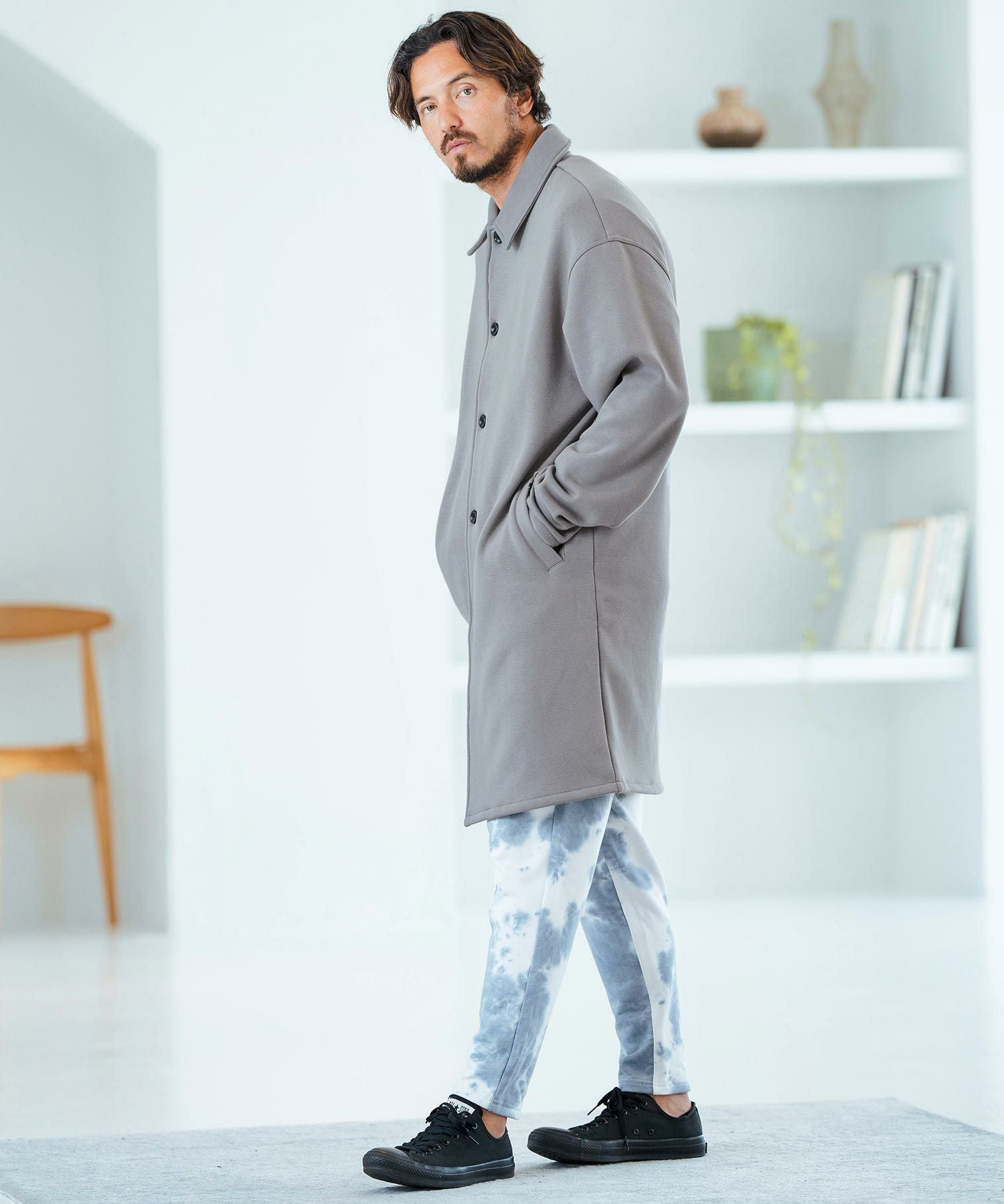 50%OFF【Magine(マージン)】Back Brushed Sweat Single Coat シングル