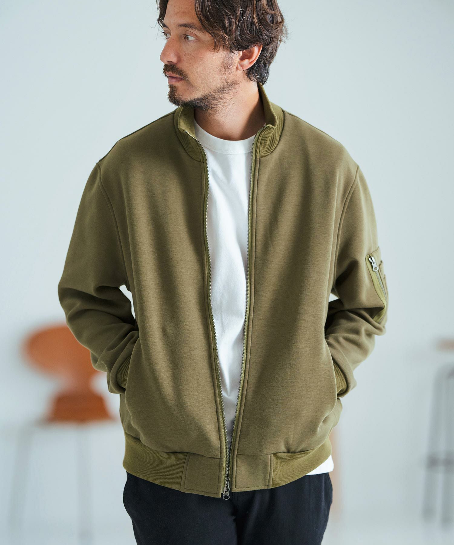 30%OFF【Magine(マージン)】Back Brushed Sweat MA-1 フライト