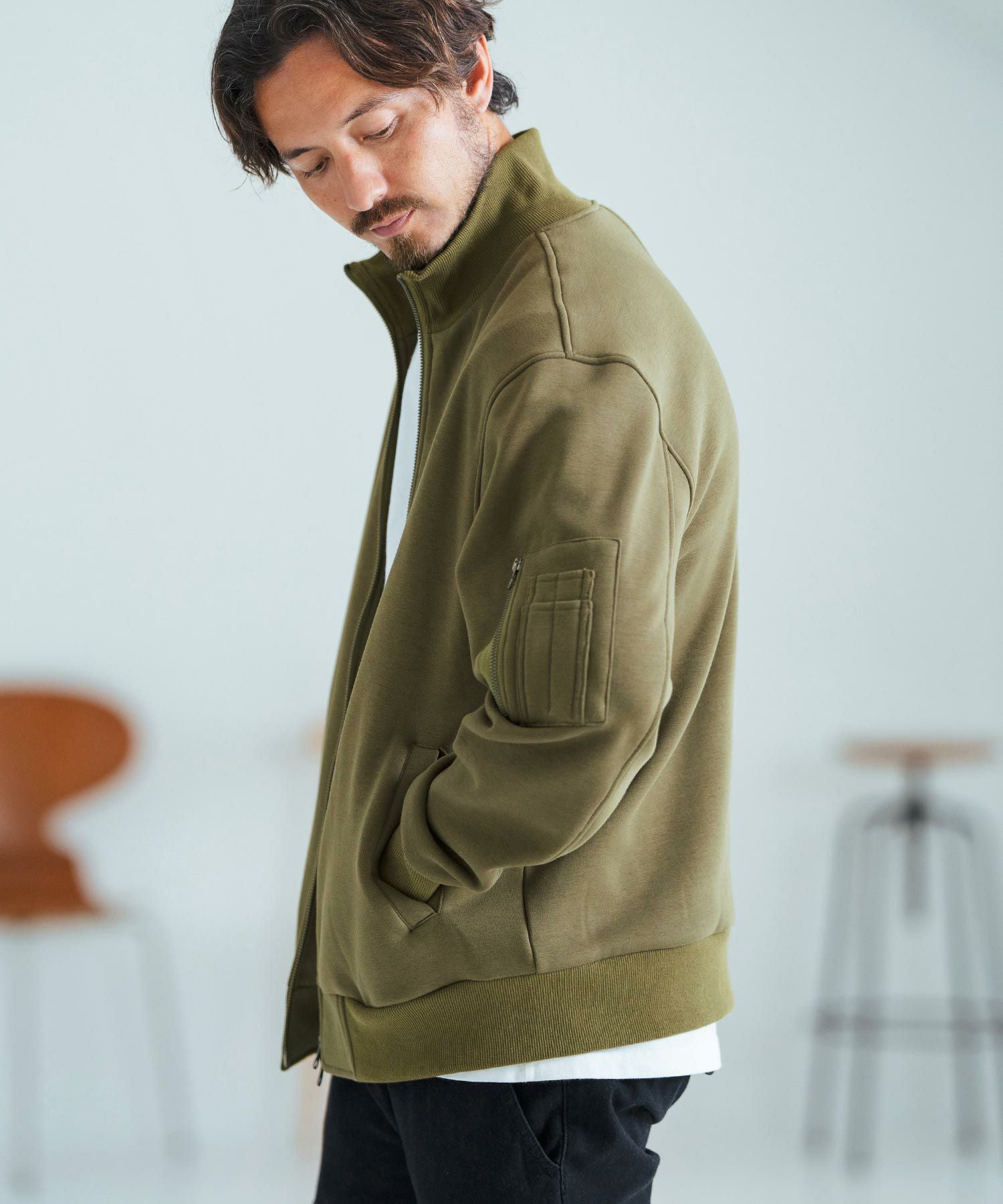 30%OFF【Magine(マージン)】Back Brushed Sweat MA-1 フライト