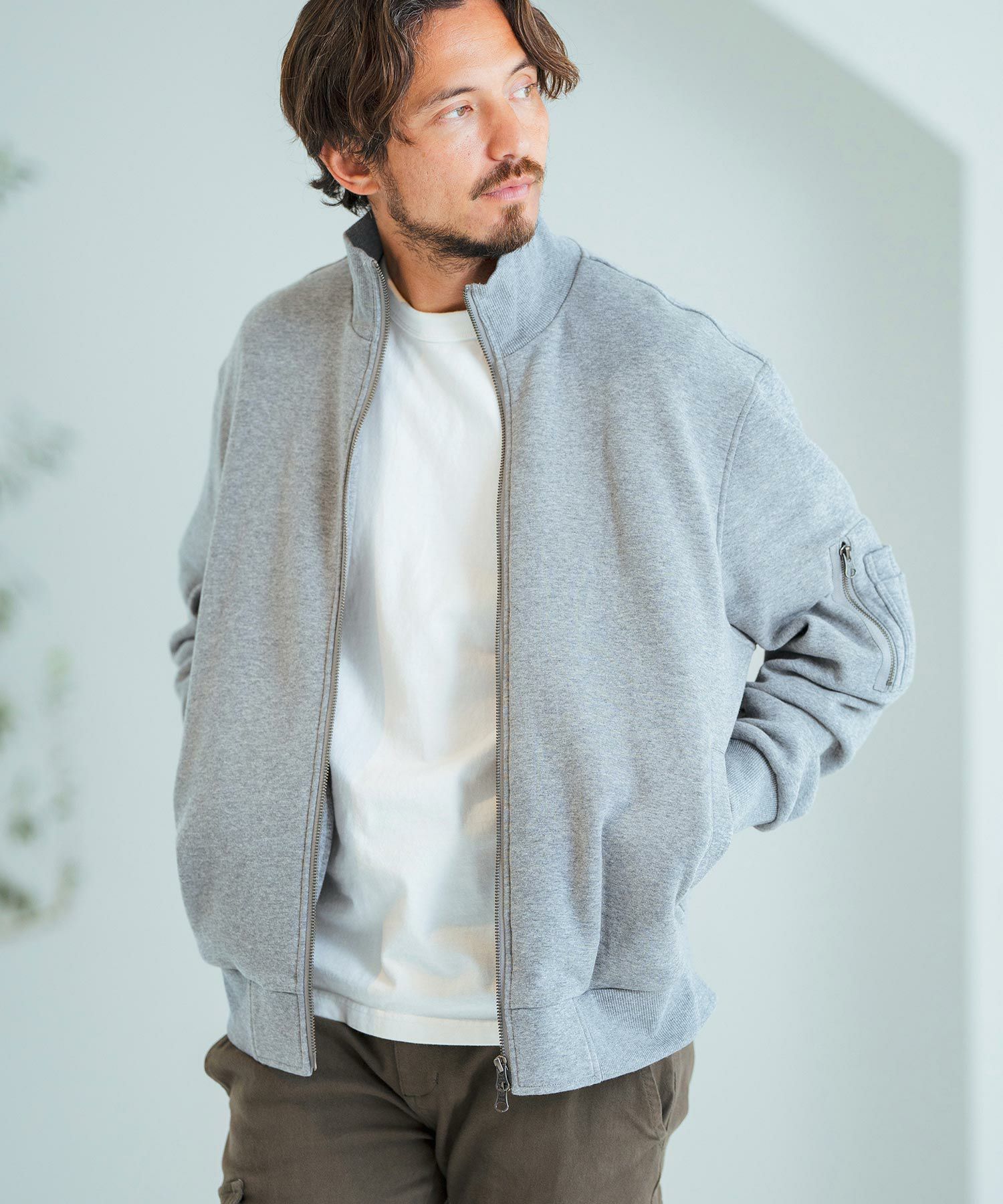30%OFF【Magine(マージン)】Back Brushed Sweat MA-1 フライト