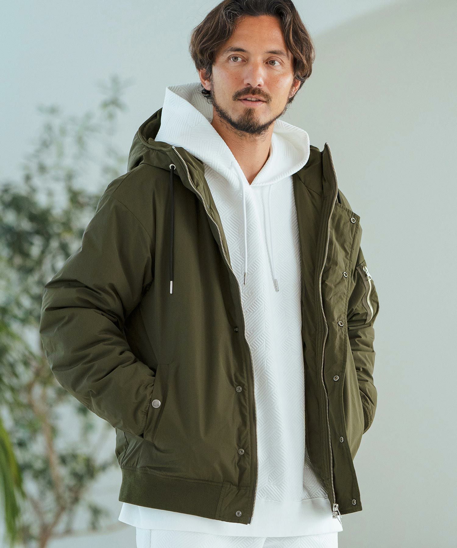 30%OFF【Magine(マージン)】Nylon Rip-Stop Stretch N-2B Jacket