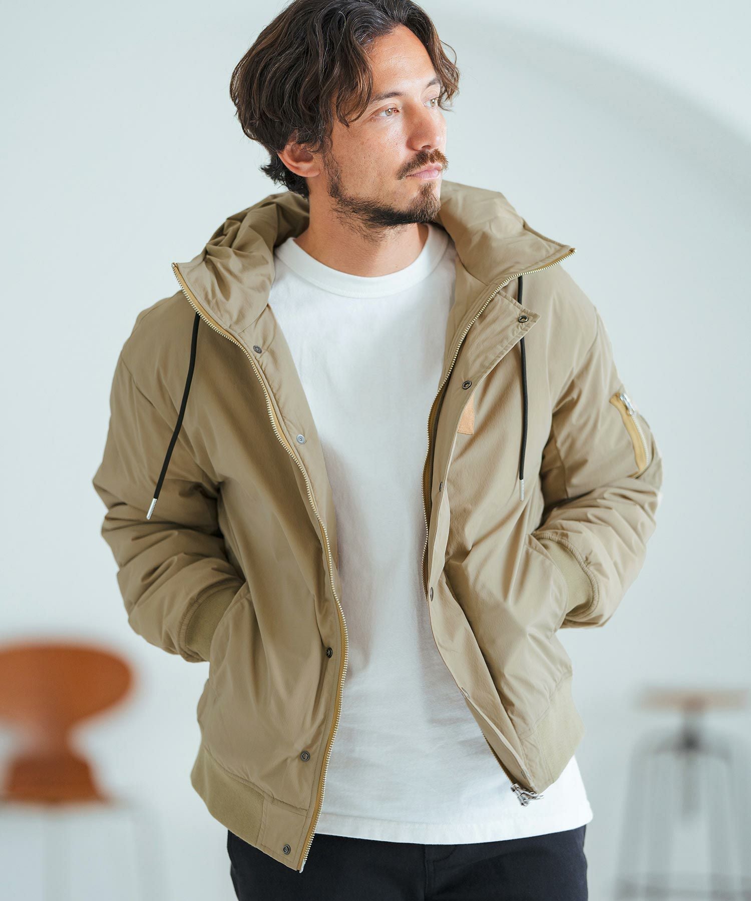 30%OFF【Magine(マージン)】Nylon Rip-Stop Stretch N-2B Jacket