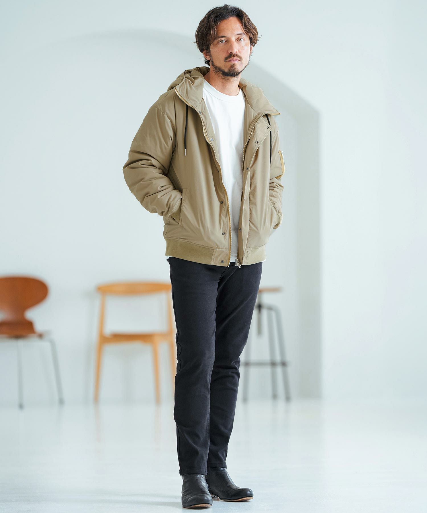 30%OFF【Magine(マージン)】Nylon Rip-Stop Stretch N-2B Jacket