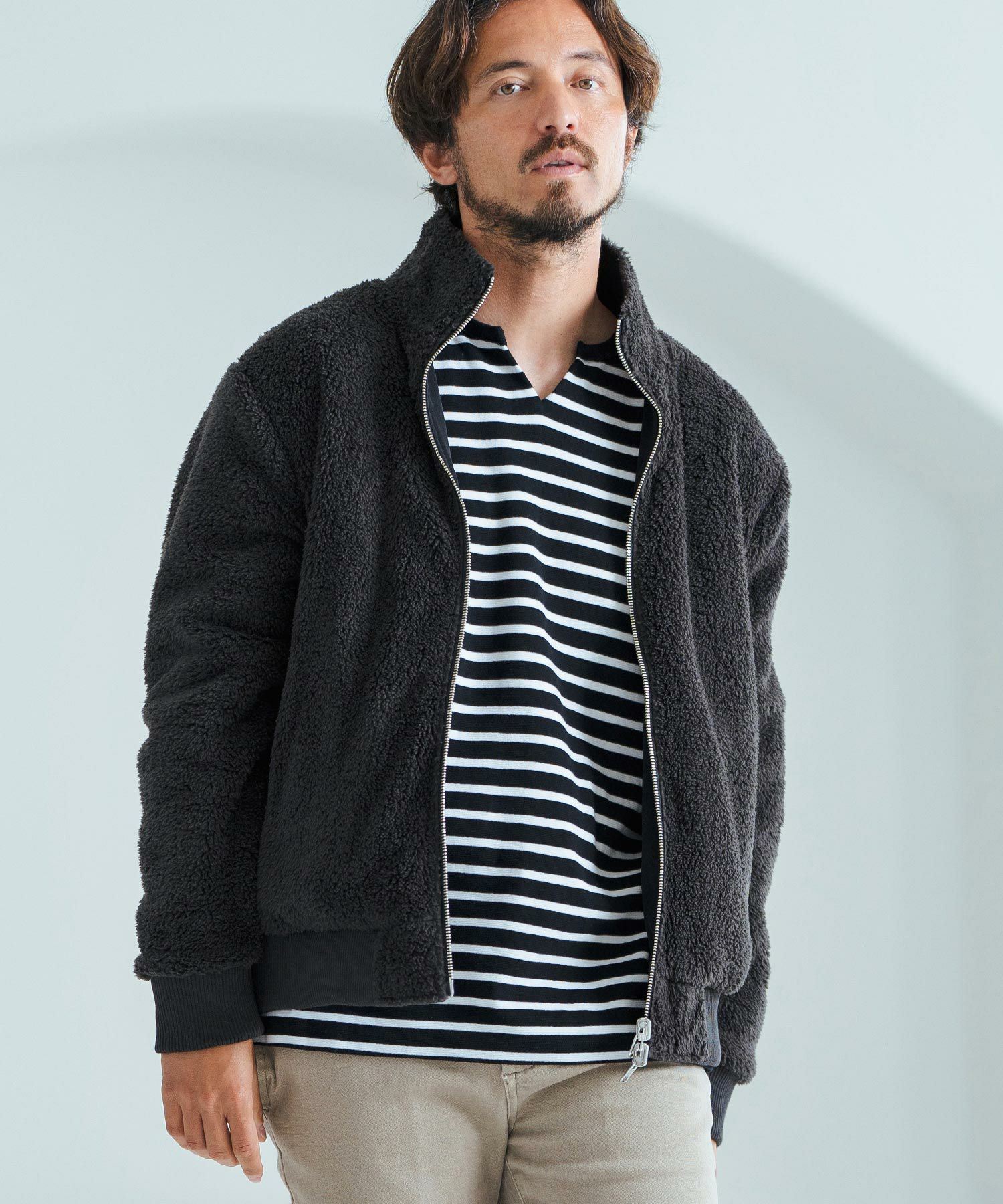50%OFF【Magine(マージン)】Short Micro Fur×Nylon Stretch Reversible