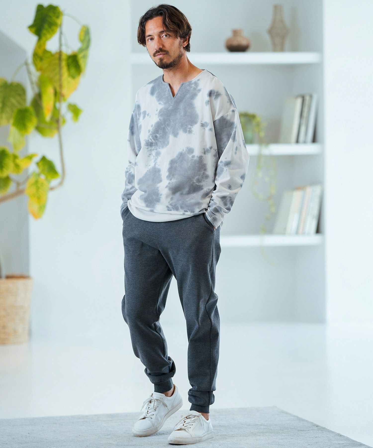 50%OFF【Magine(マージン)】Tie Dye Keyneck Sweatshirt スウェット