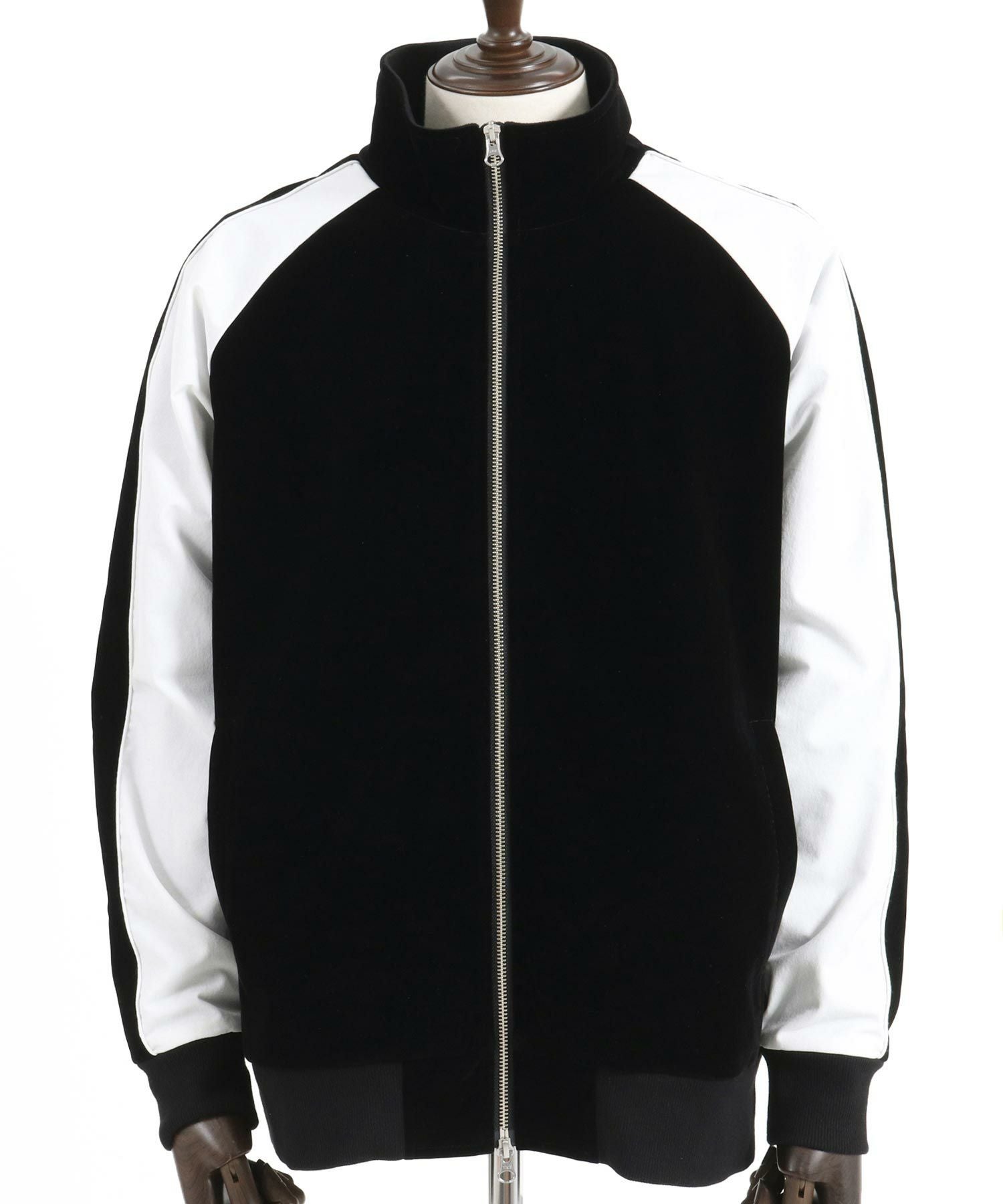 50%OFF【Magine(マージン)】Sleeve Line Velor Stand Blouson