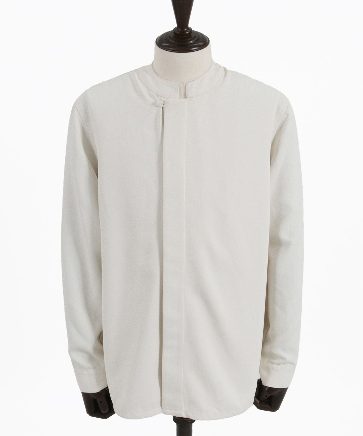 30%OFF【Magine(マージン)】Mao-collar Fly Front Long Sleeve Shirt