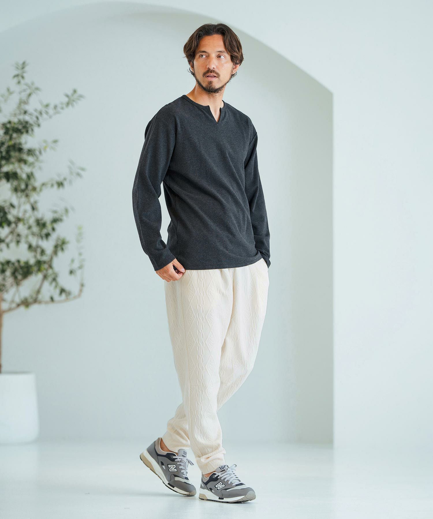 60%OFF【Magine(マージン)】Cable Jacquard Soft Sarouel Pants