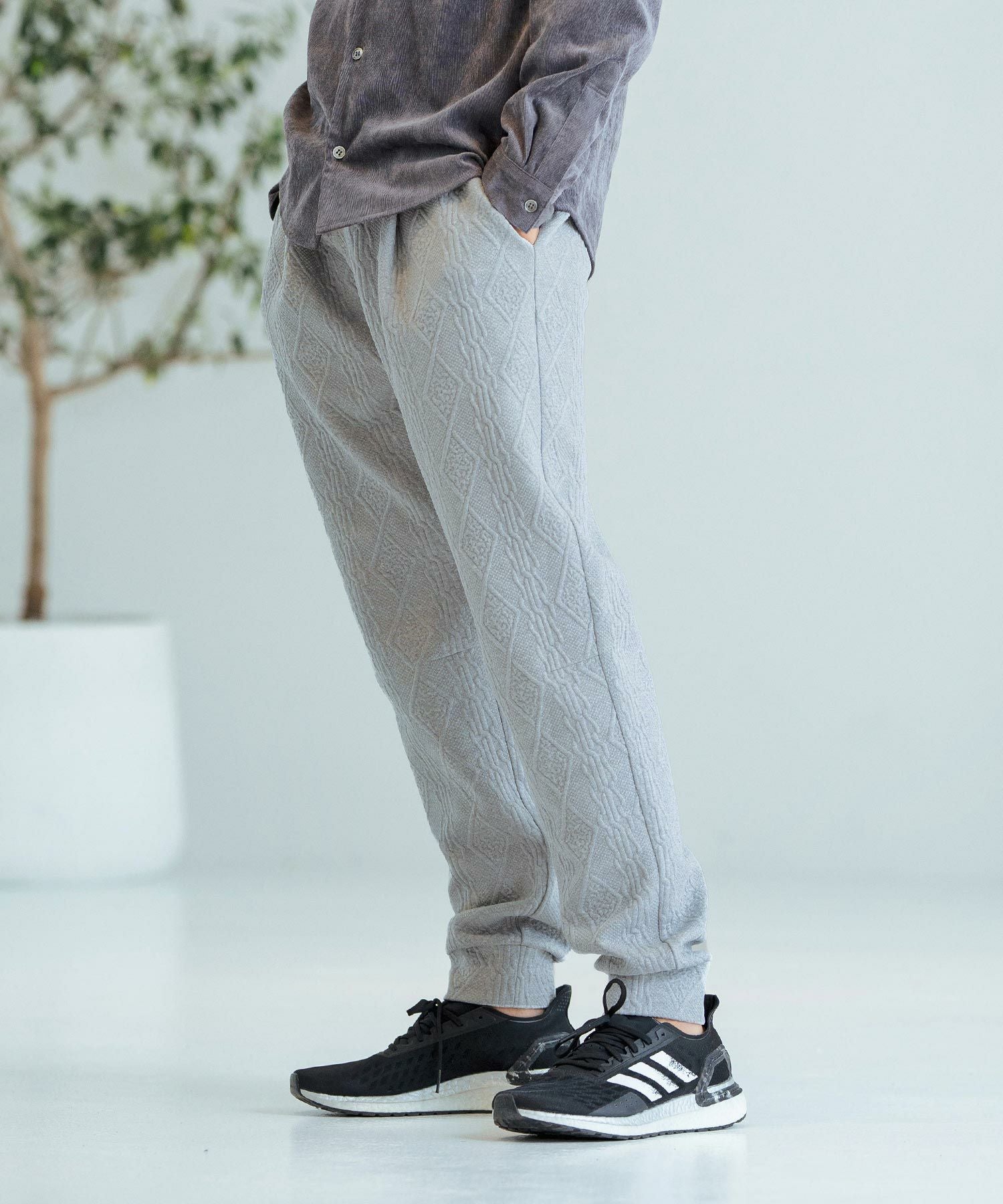 60%OFF【Magine(マージン)】Cable Jacquard Soft Sarouel Pants