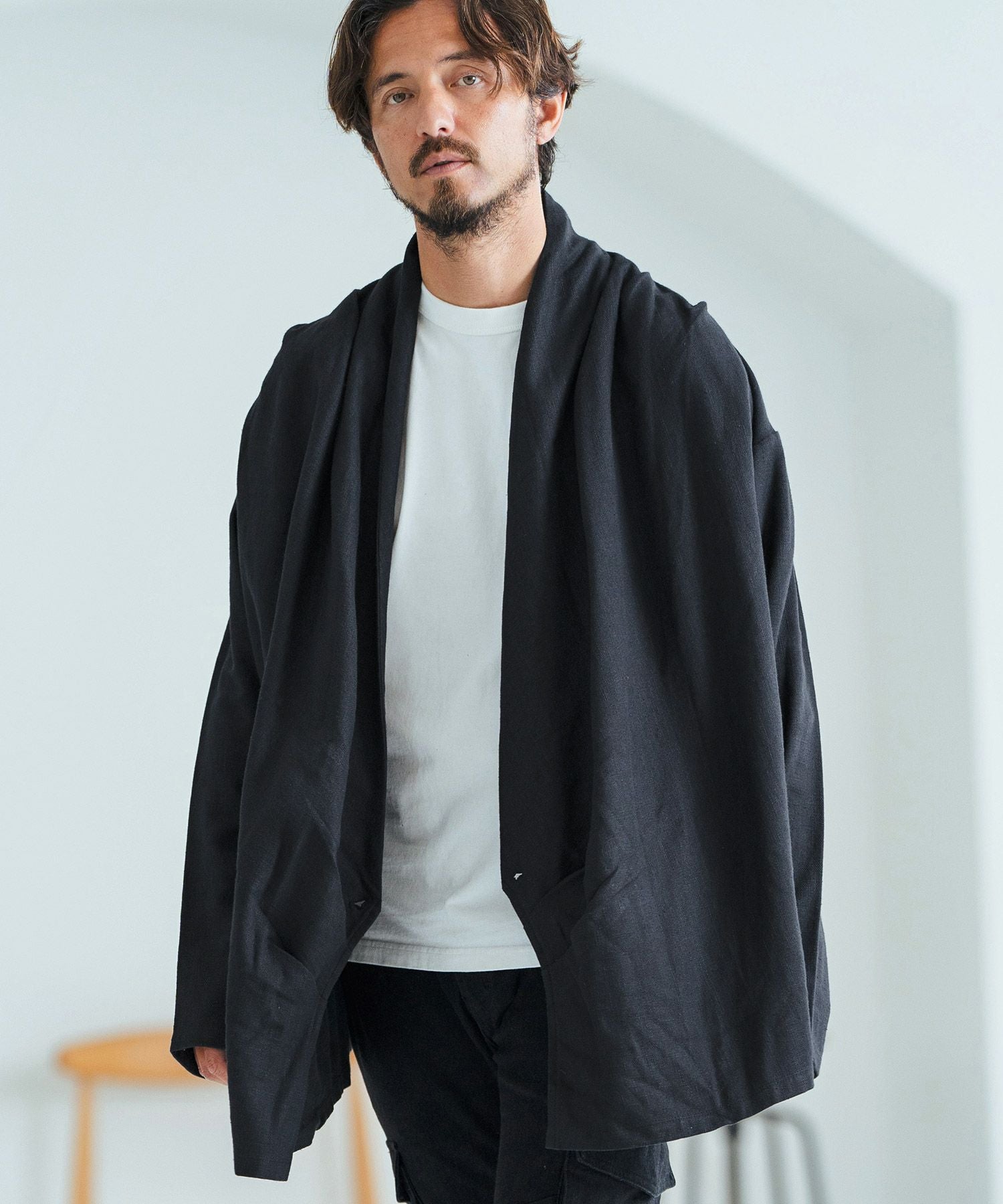 カーディガン mideal 2way mix color laceup cardigan mix color cardigan / ミックスカラーカーディガン（カーディガン