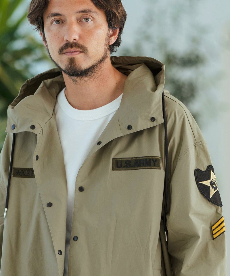 30%OFF【Magine(マージン)】Military Motif Design Hooded Shirt 