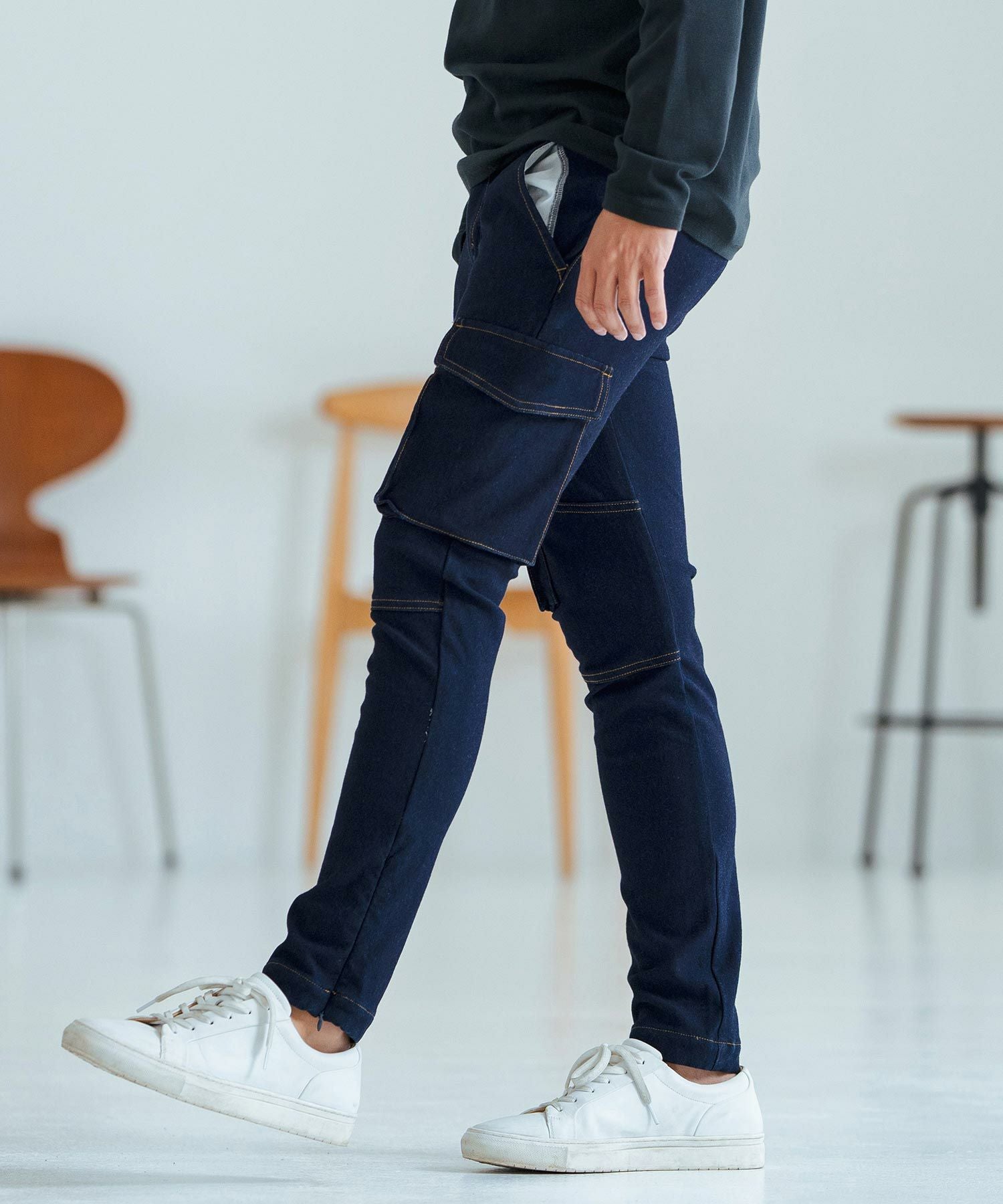 30%OFF【Magine(マージン)】Jogger Denim Cargo Pants カーゴパンツ