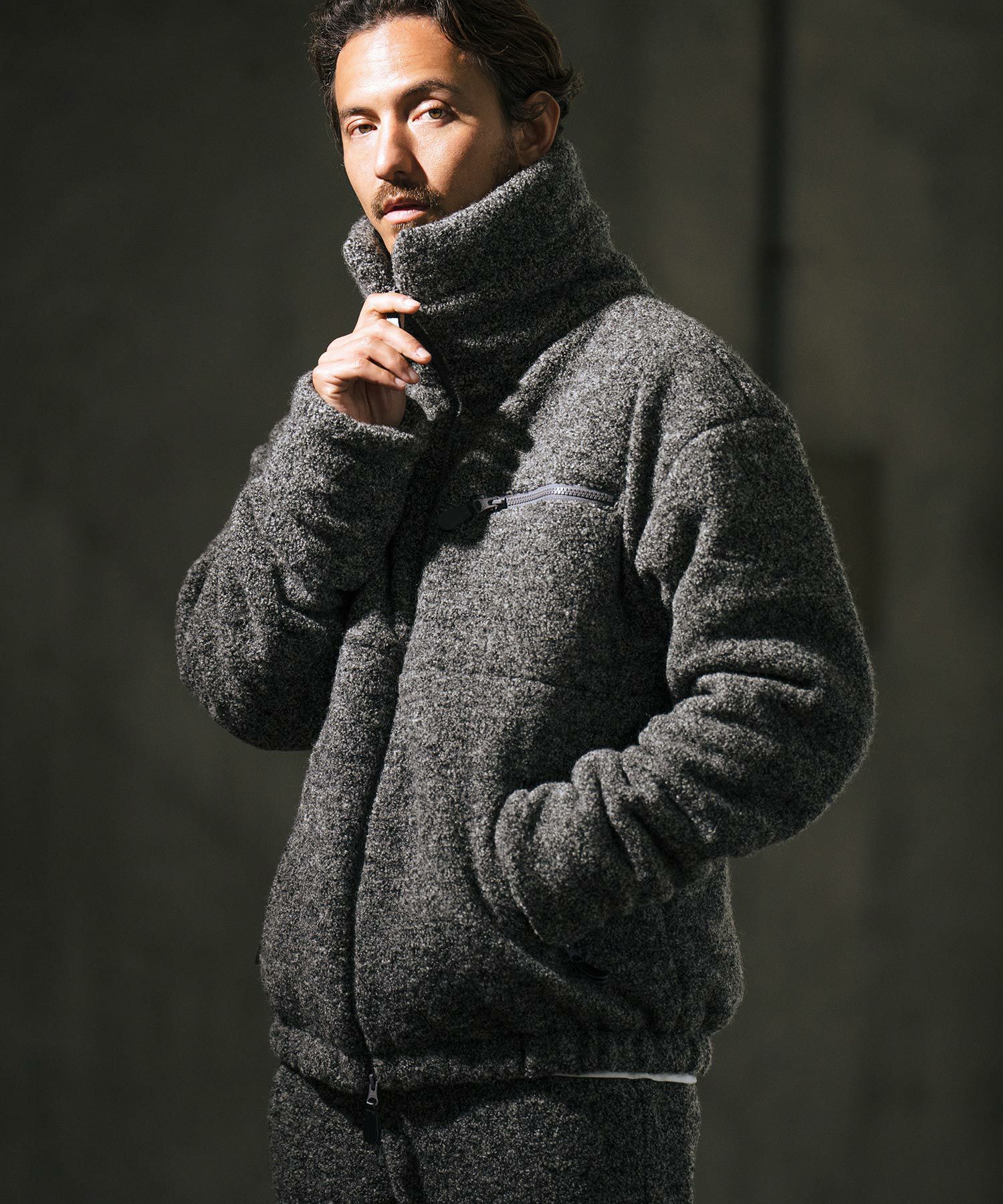 wjk ジャケット 30%OFF【wjk】classical tweed zip blouson ジップブルゾン(2074 wo07g