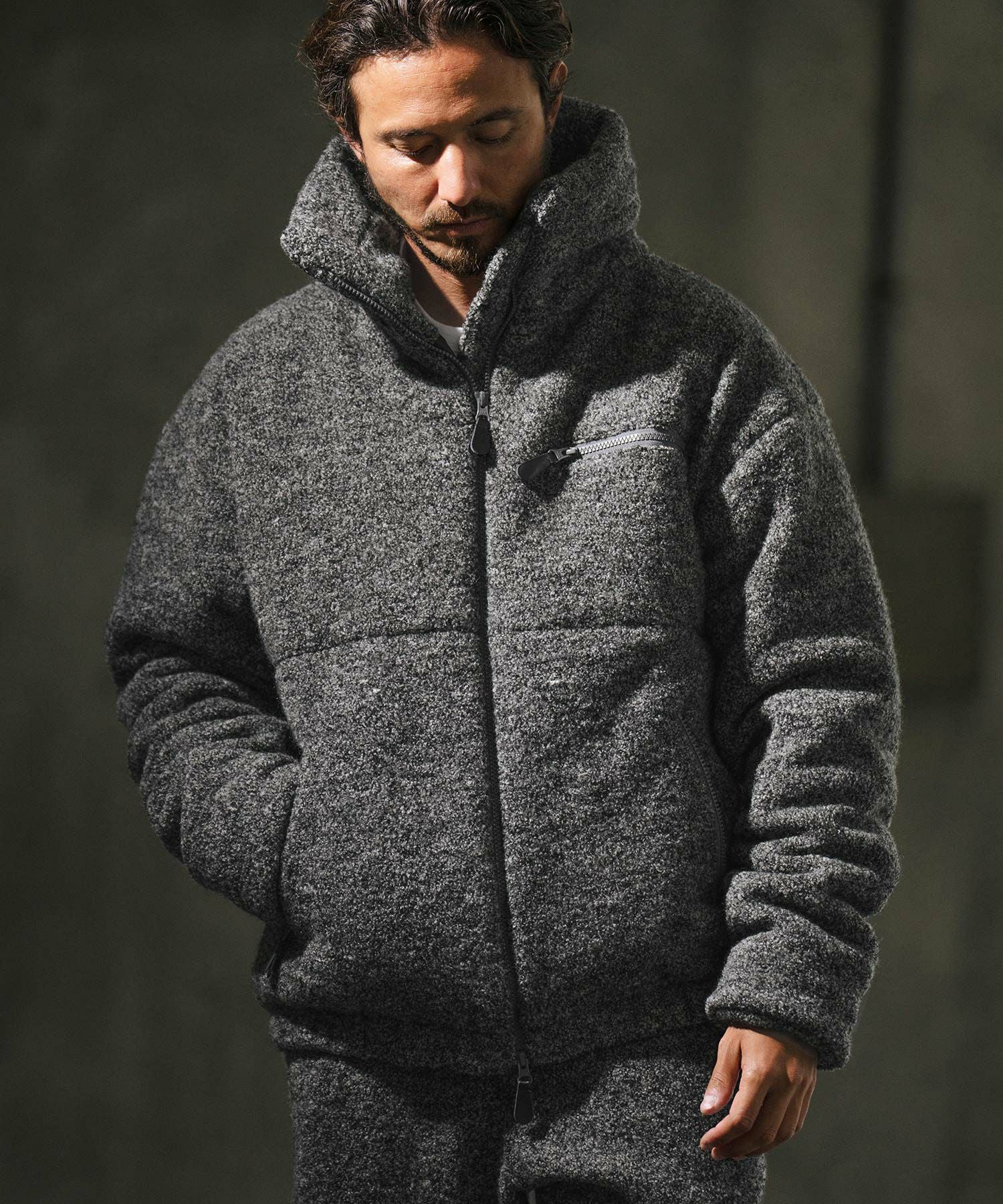 60%OFF【wjk reluxe】wool pile volume neck Thinsulate blouson