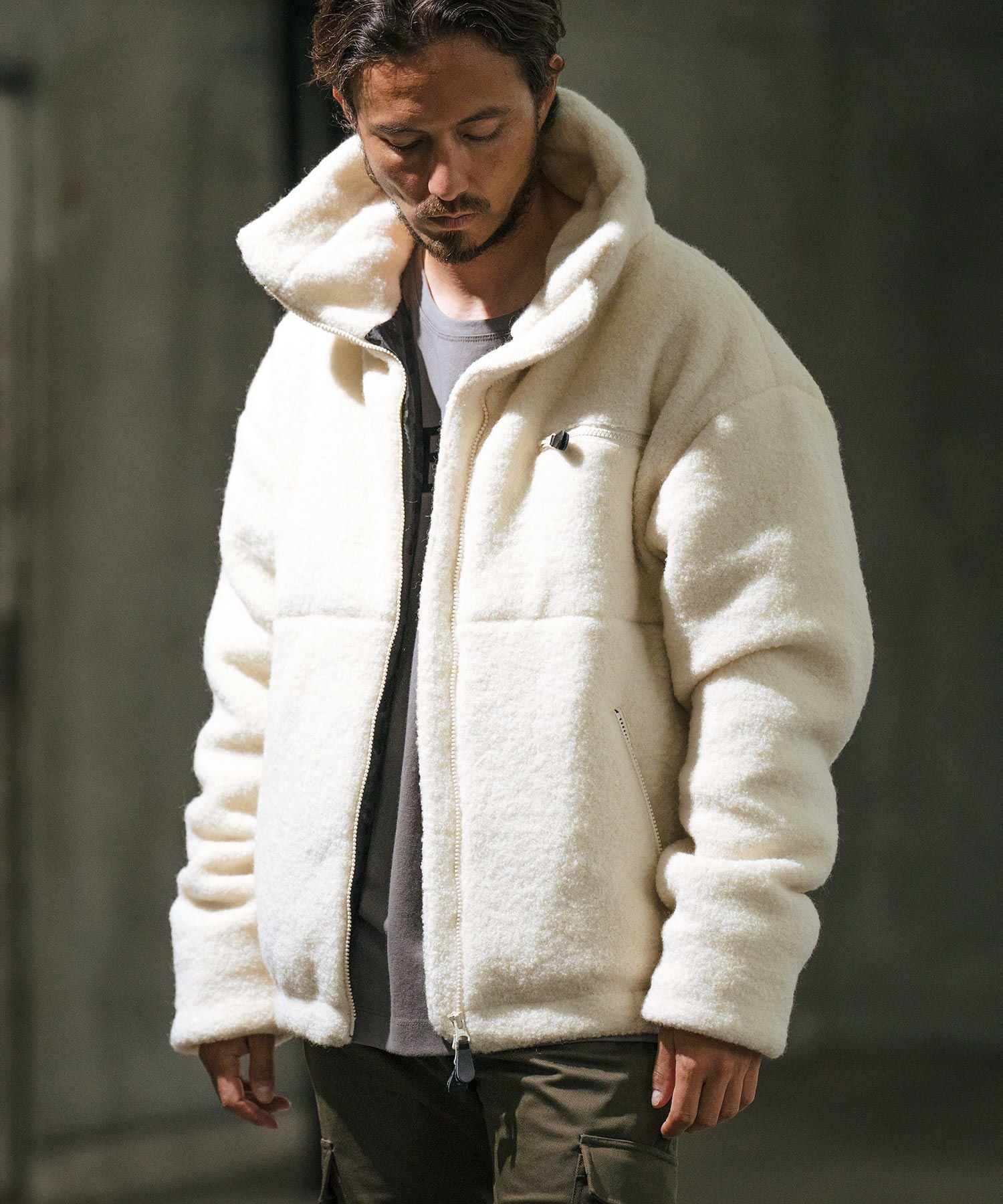 60%OFF【wjk reluxe】wool pile volume neck Thinsulate blouson
