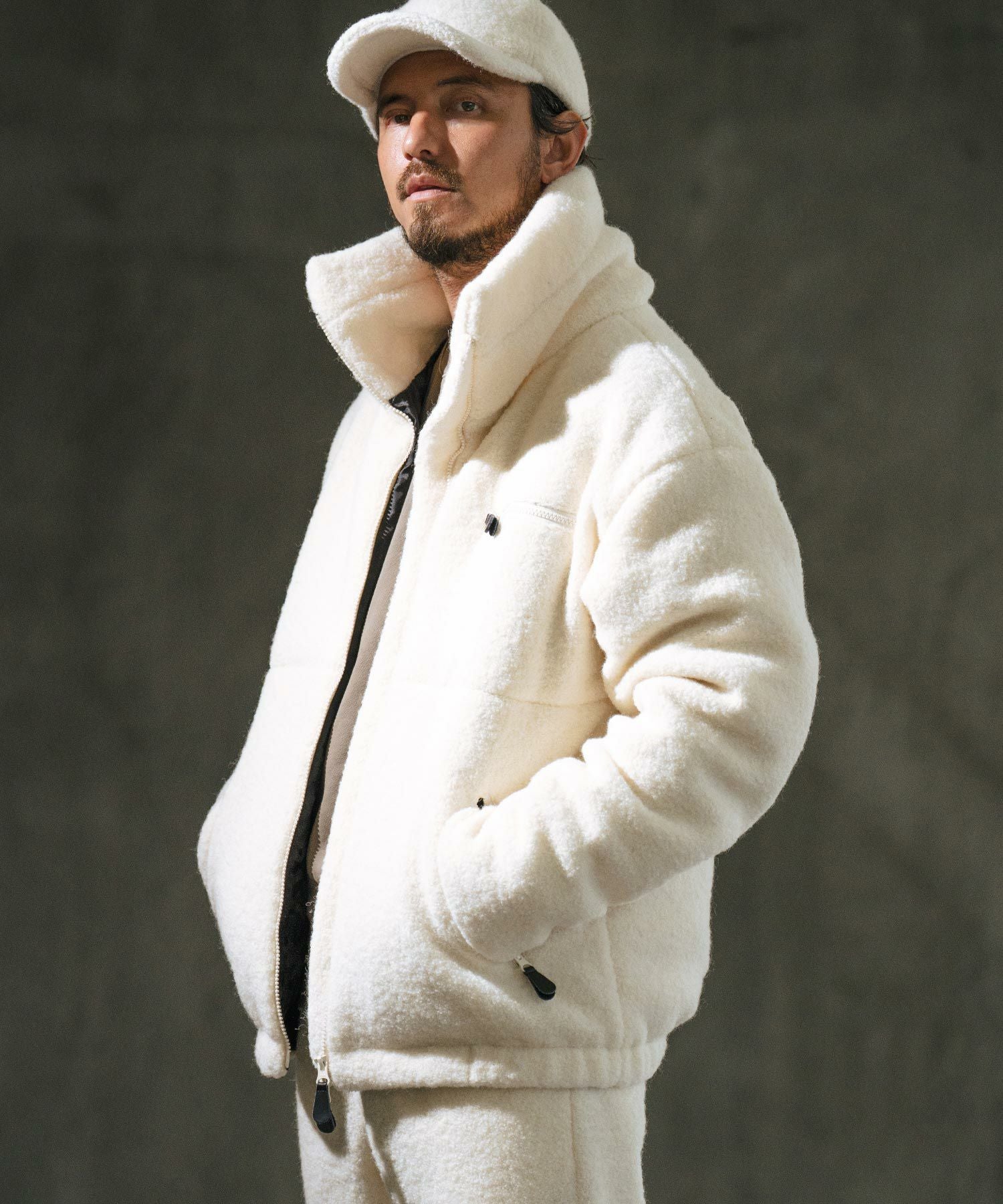 50%OFF【wjk reluxe】wool pile volume neck Thinsulate blouson