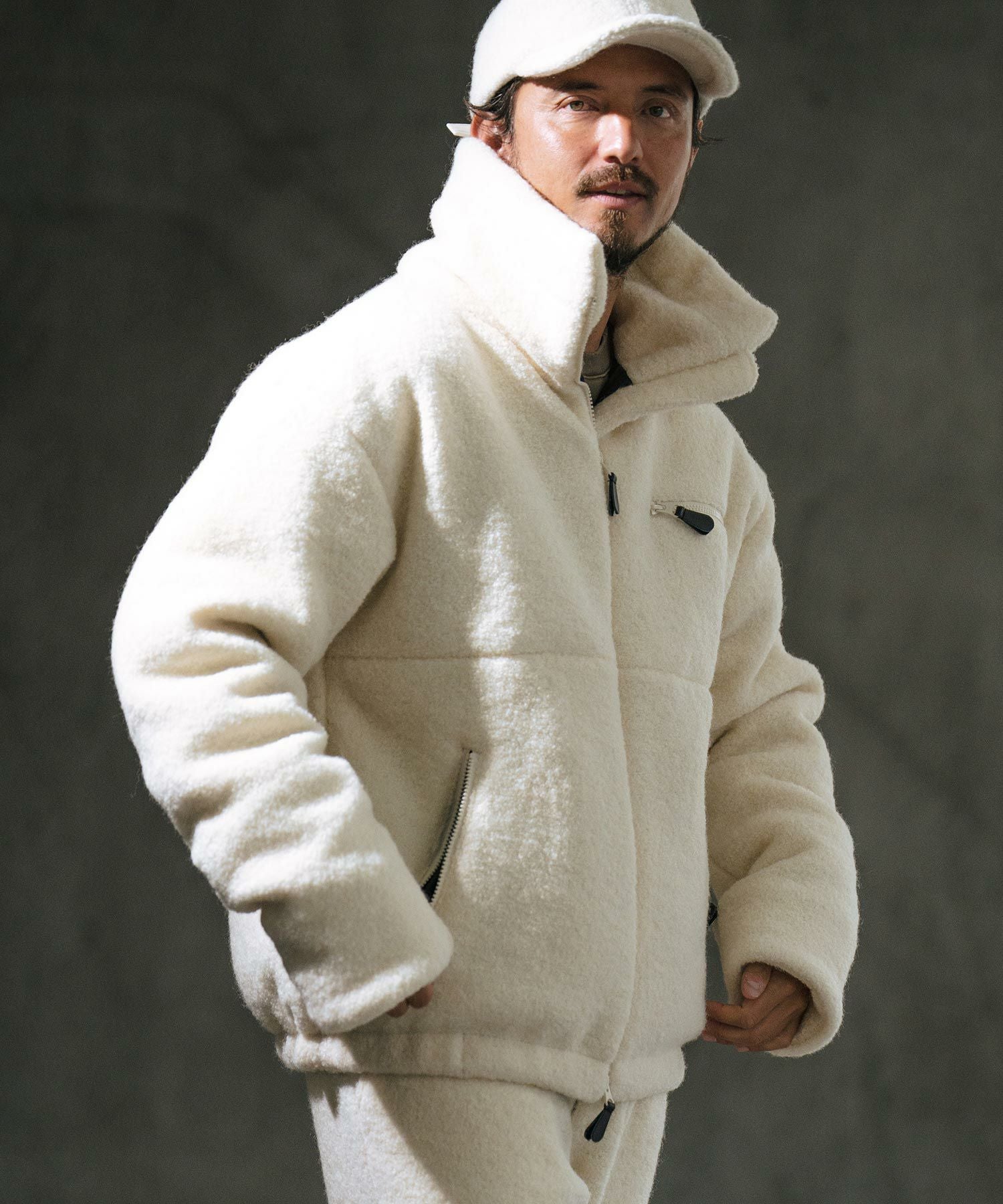 60%OFF【wjk reluxe】wool pile volume neck Thinsulate blouson