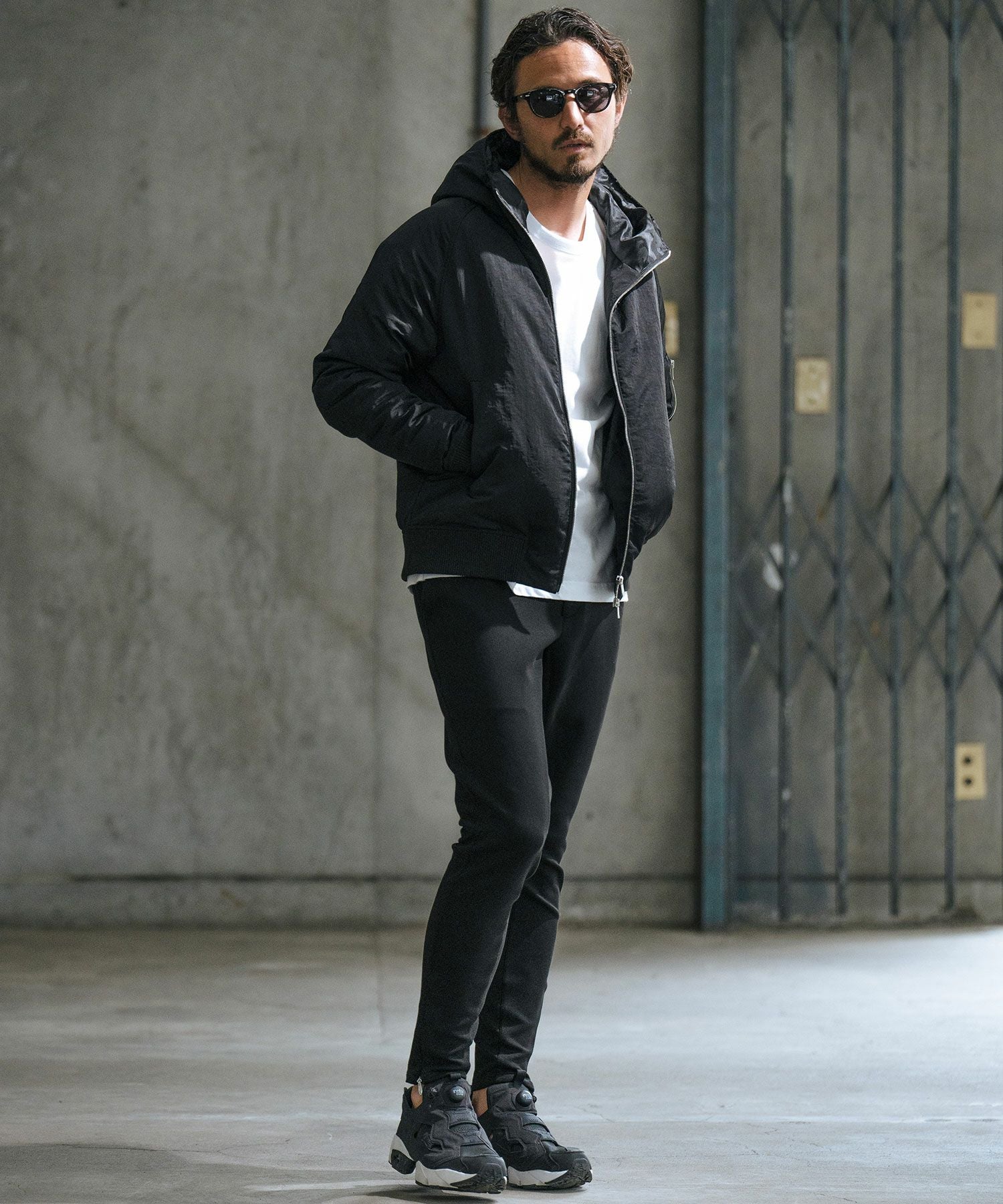 30%OFF【wjk reluxe】washer nylon Thinsulate hooded MA-1 jacket