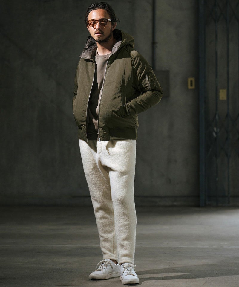 30%OFF【wjk reluxe】washer nylon Thinsulate hooded MA-1 jacket 