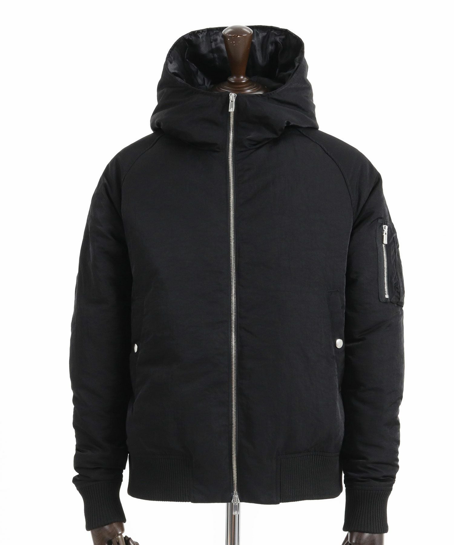 30%OFF【wjk reluxe】washer nylon Thinsulate hooded MA-1 jacket