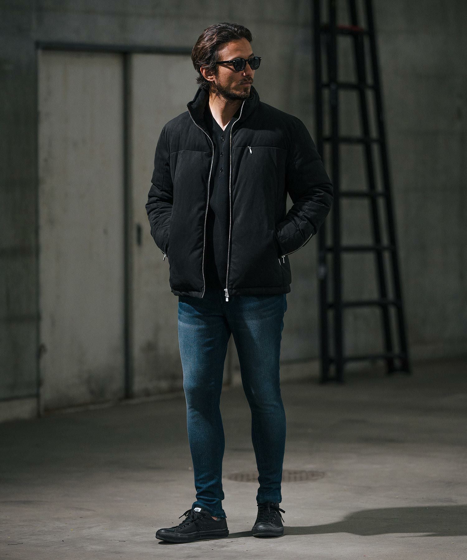 【美品】wjk スウェード single riders / ブラック(S) 50%OFF【wjk reluxe】synthetic suede leather Thinsulate rider