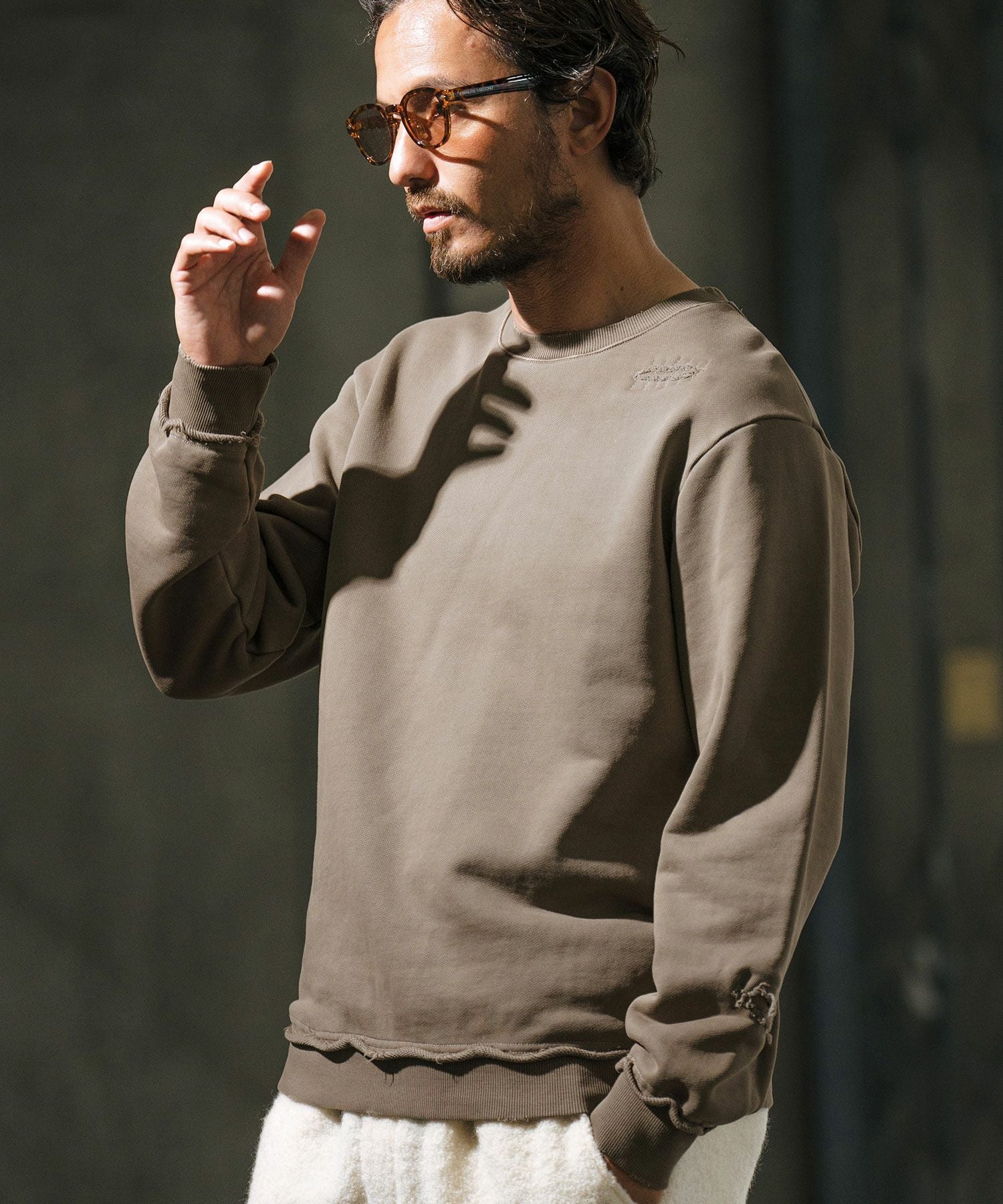 ゆるページ 50%OFF【wjk reluxe】vintage like heavy sweat pullover スウェット