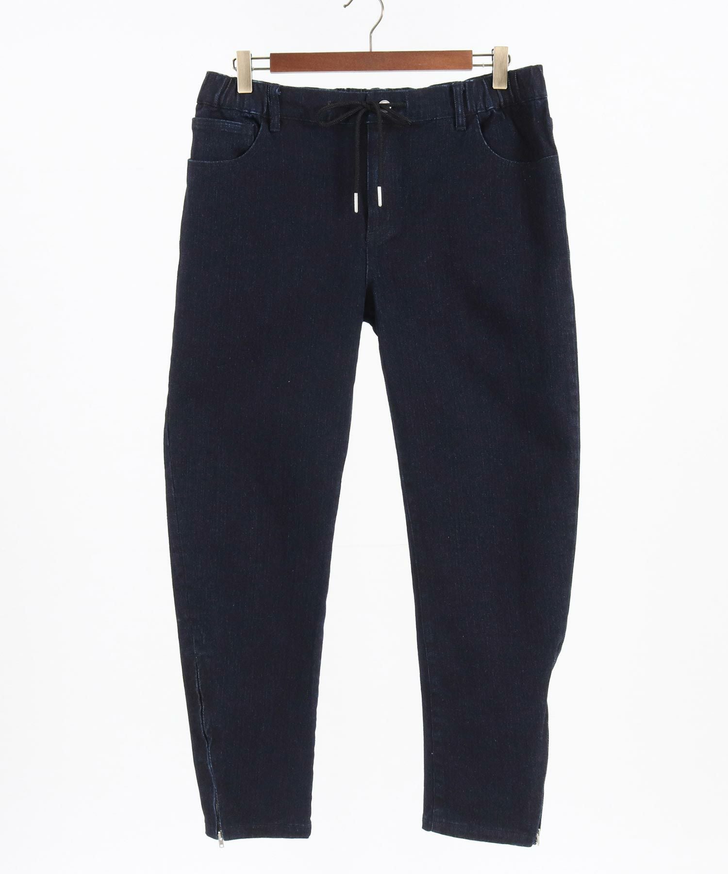 30%OFF【wjk reluxe】stretch slub denim hem zip pants デニムパンツ
