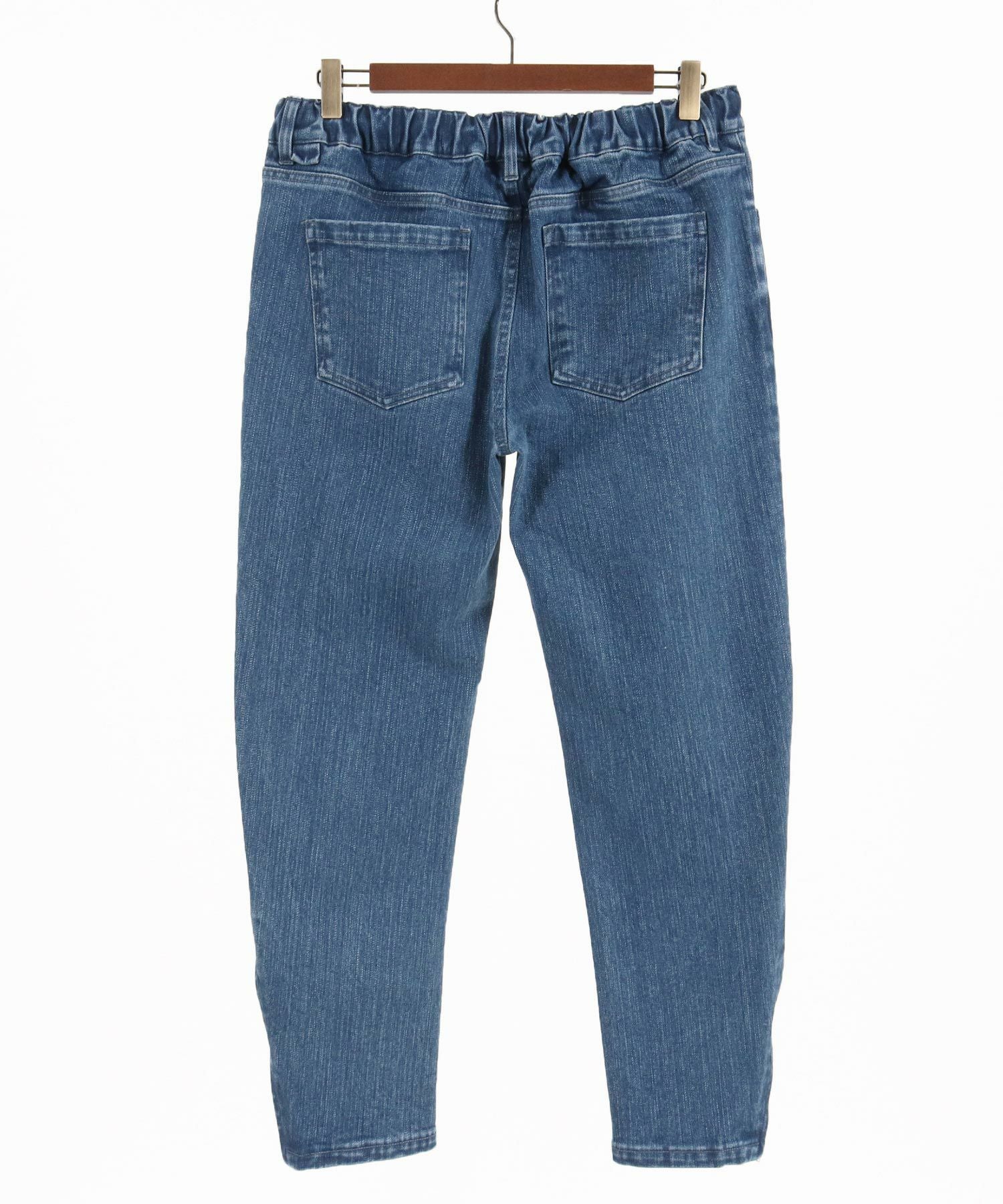 30%OFF【wjk reluxe】stretch slub denim hem zip pants デニムパンツ