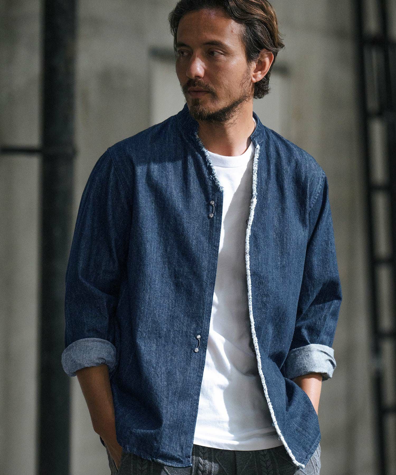 アメリヴィンテージ  CRUISE SCARF DOCKING SHIRT Ameri VINTAGE アメリヴィンテージ UNDRESSED CRUISE SCARF DOCKING