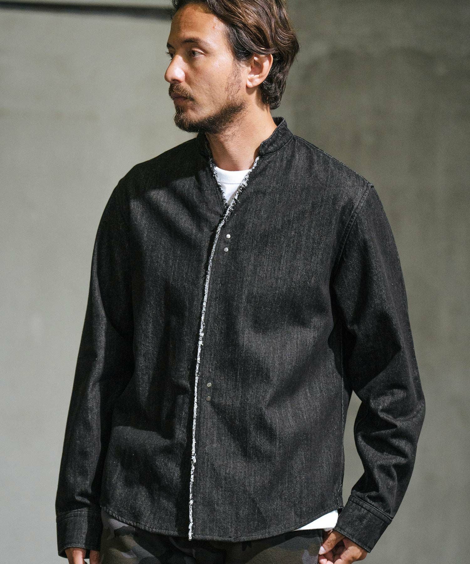 30%OFF【wjk reluxe】denim hook skipper shirt デニムシャツ(WR-242-1
