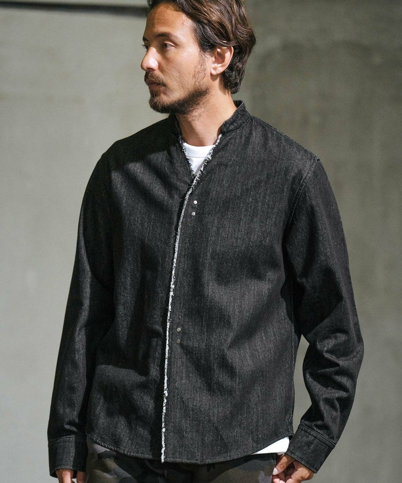 30%OFF【wjk reluxe】denim hook skipper shirt デニムシャツ(WR-242-1 