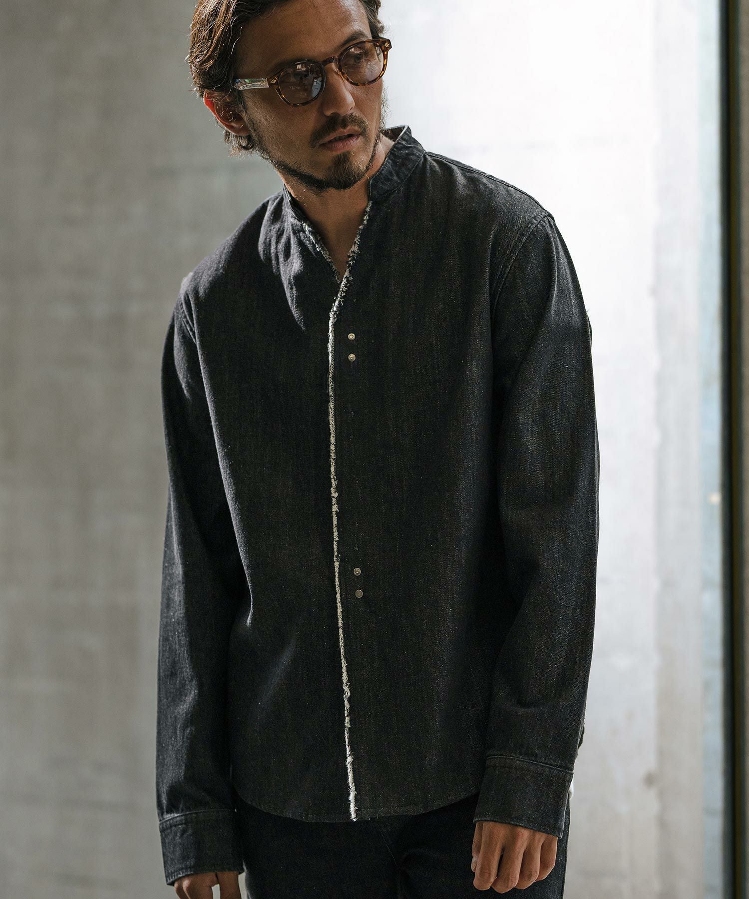 30%OFF【wjk reluxe】denim hook skipper shirt デニムシャツ(WR-242-1