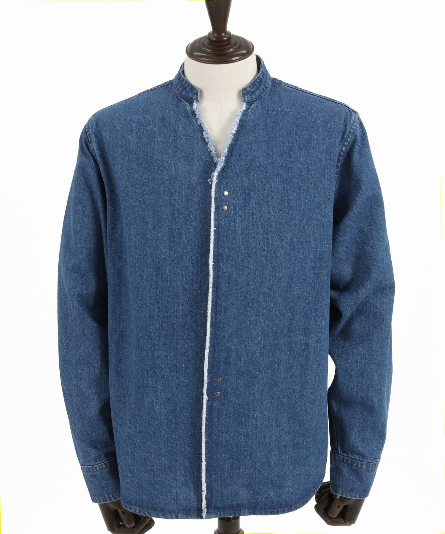 30%OFF【wjk reluxe】denim hook skipper shirt デニムシャツ(WR-242-1