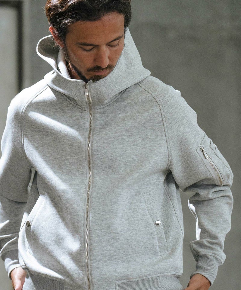 30%OFF【wjk reluxe】double knit hooded MA-1 jacket ジャケット(WR 