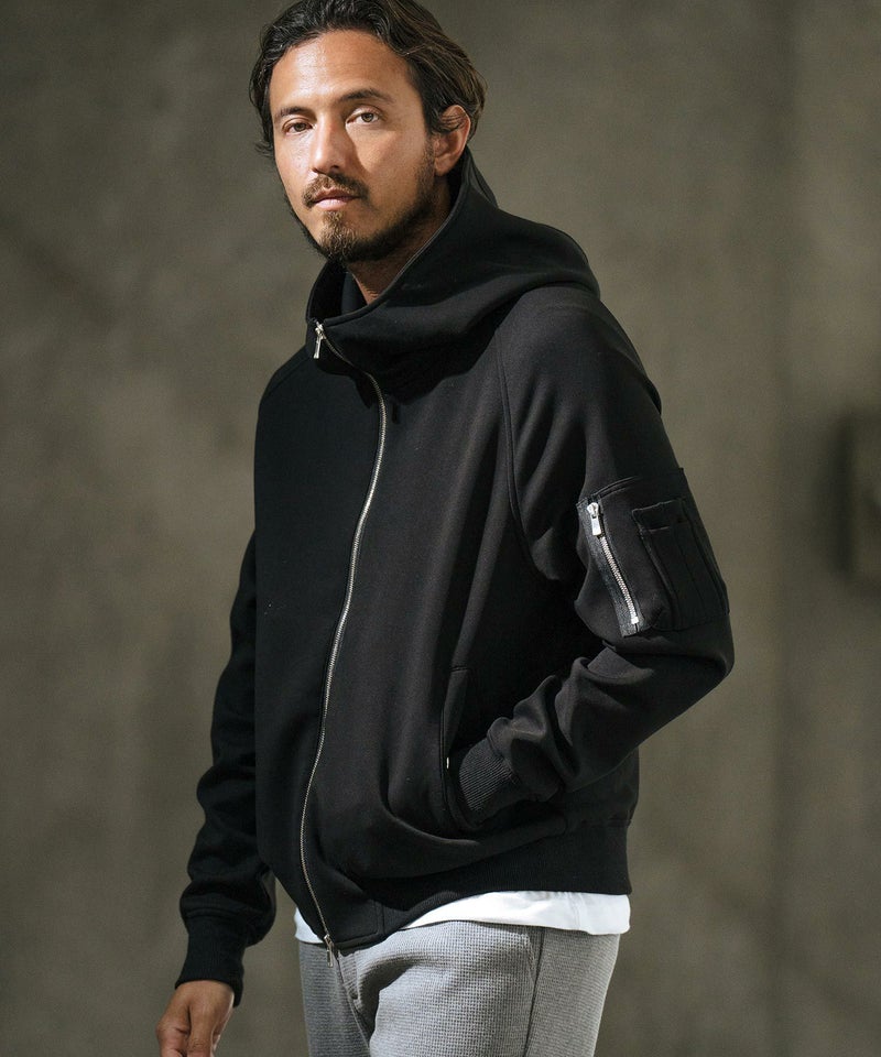 30%OFF【wjk reluxe】double knit hooded MA-1 jacket ジャケット(WR 