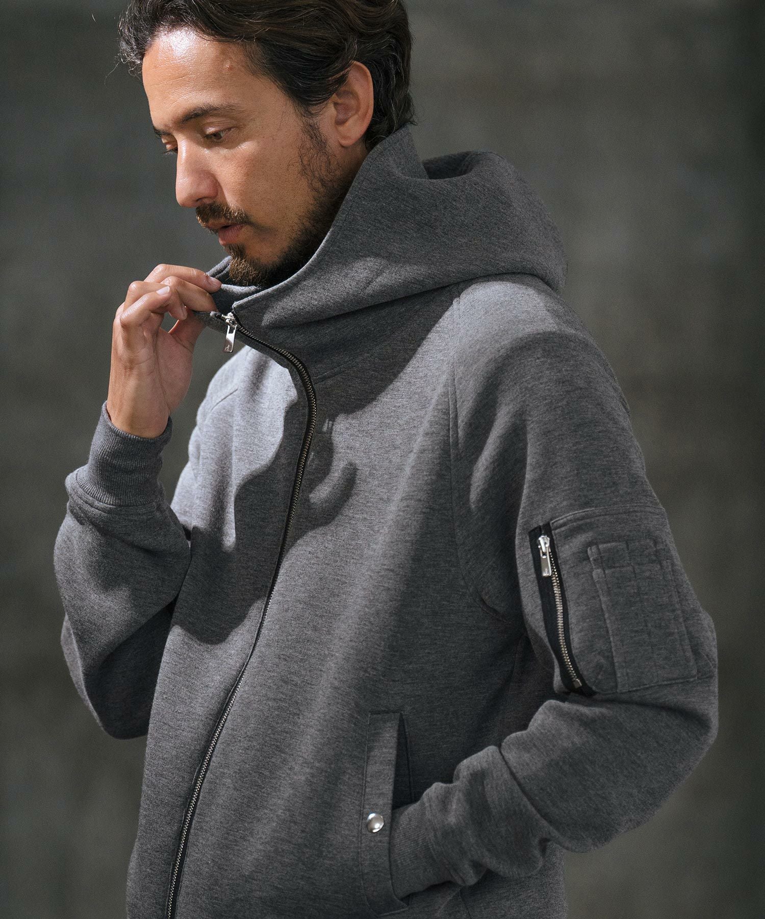 30%OFF【wjk reluxe】double knit hooded MA-1 jacket ジャケット(WR