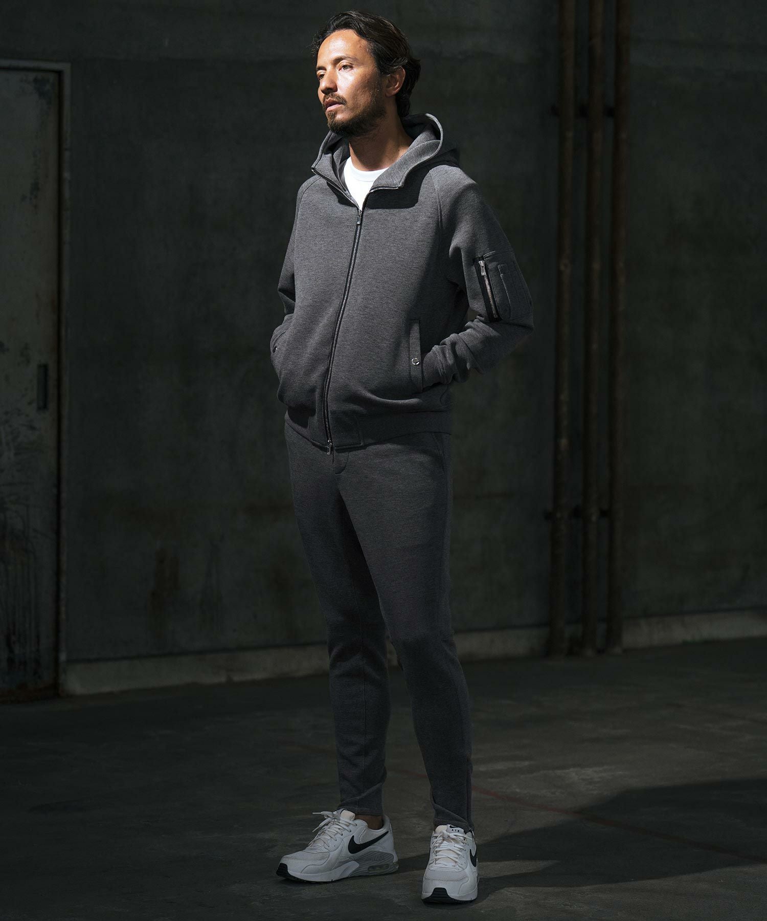 50%OFF【wjk reluxe】double knit hooded MA-1 jacket ジャケット(WR