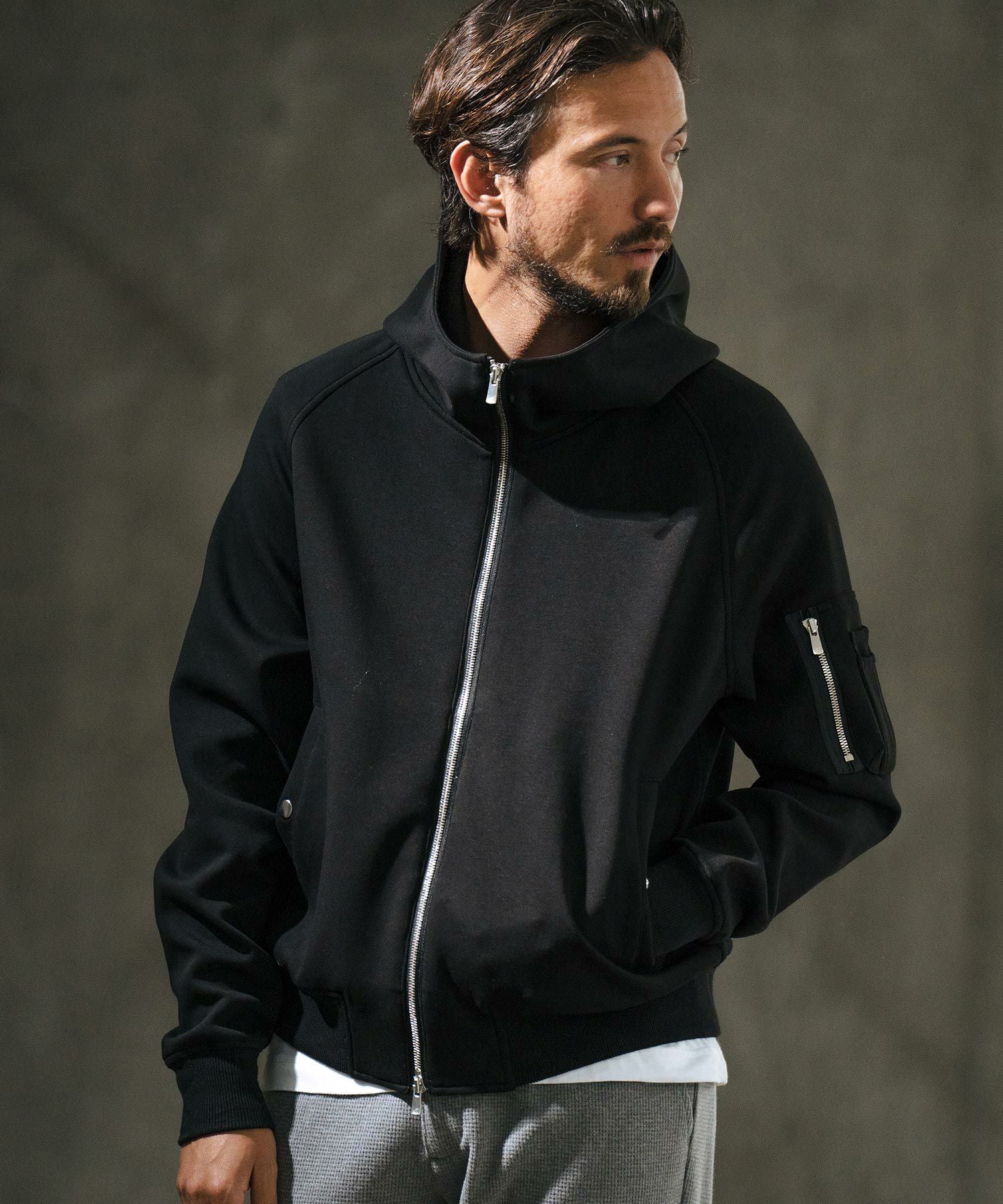 30%OFF【wjk reluxe】double knit hooded MA-1 jacket ジャケット(WR