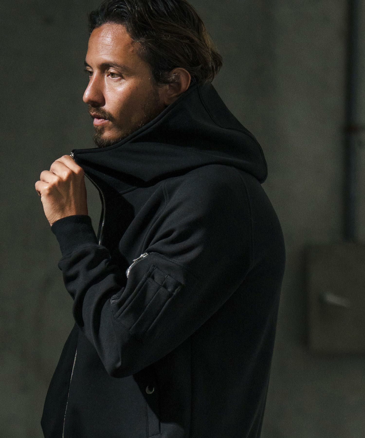 30%OFF【wjk reluxe】double knit hooded MA-1 jacket ジャケット(WR