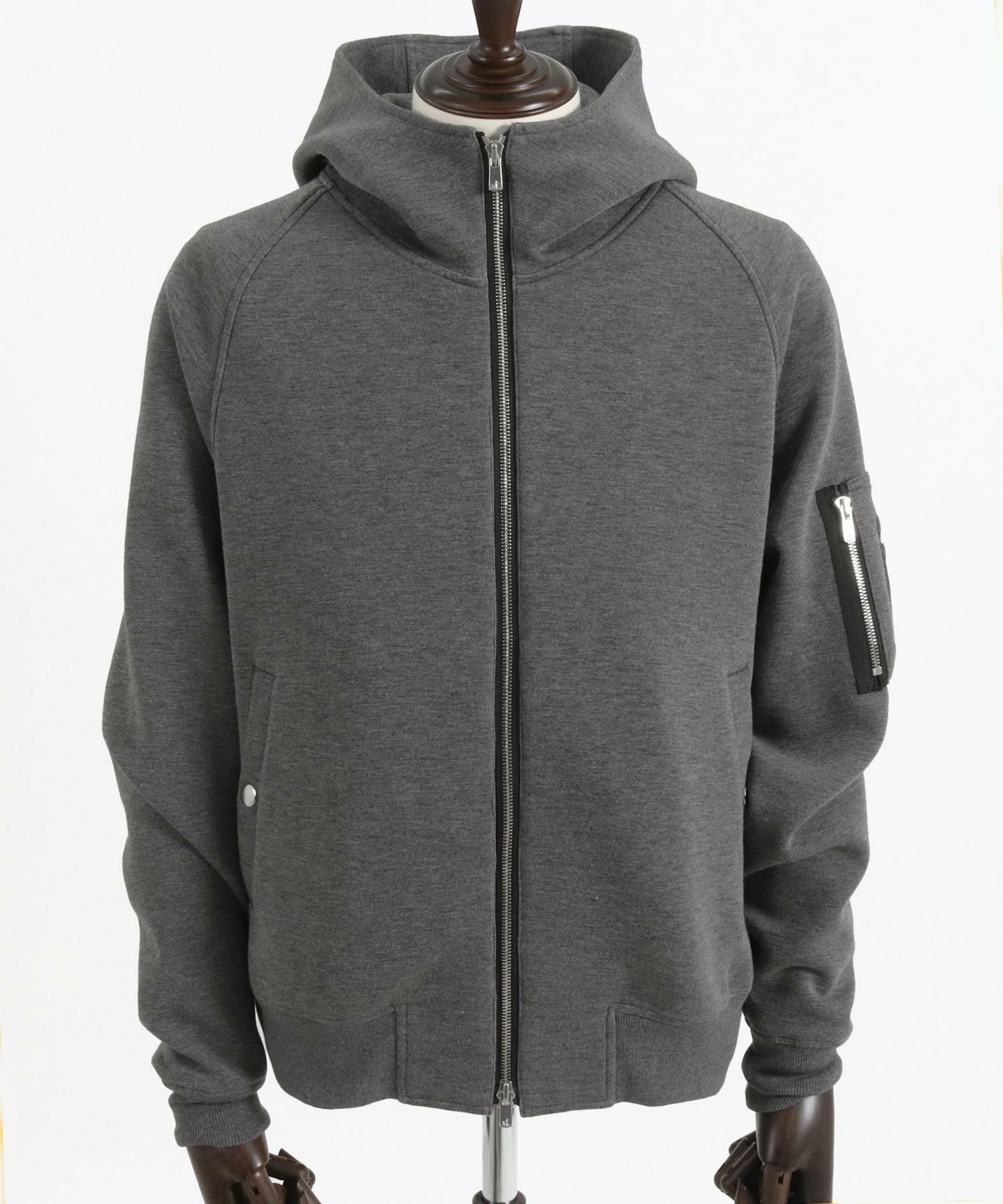 30%OFF【wjk reluxe】double knit hooded MA-1 jacket ジャケット(WR