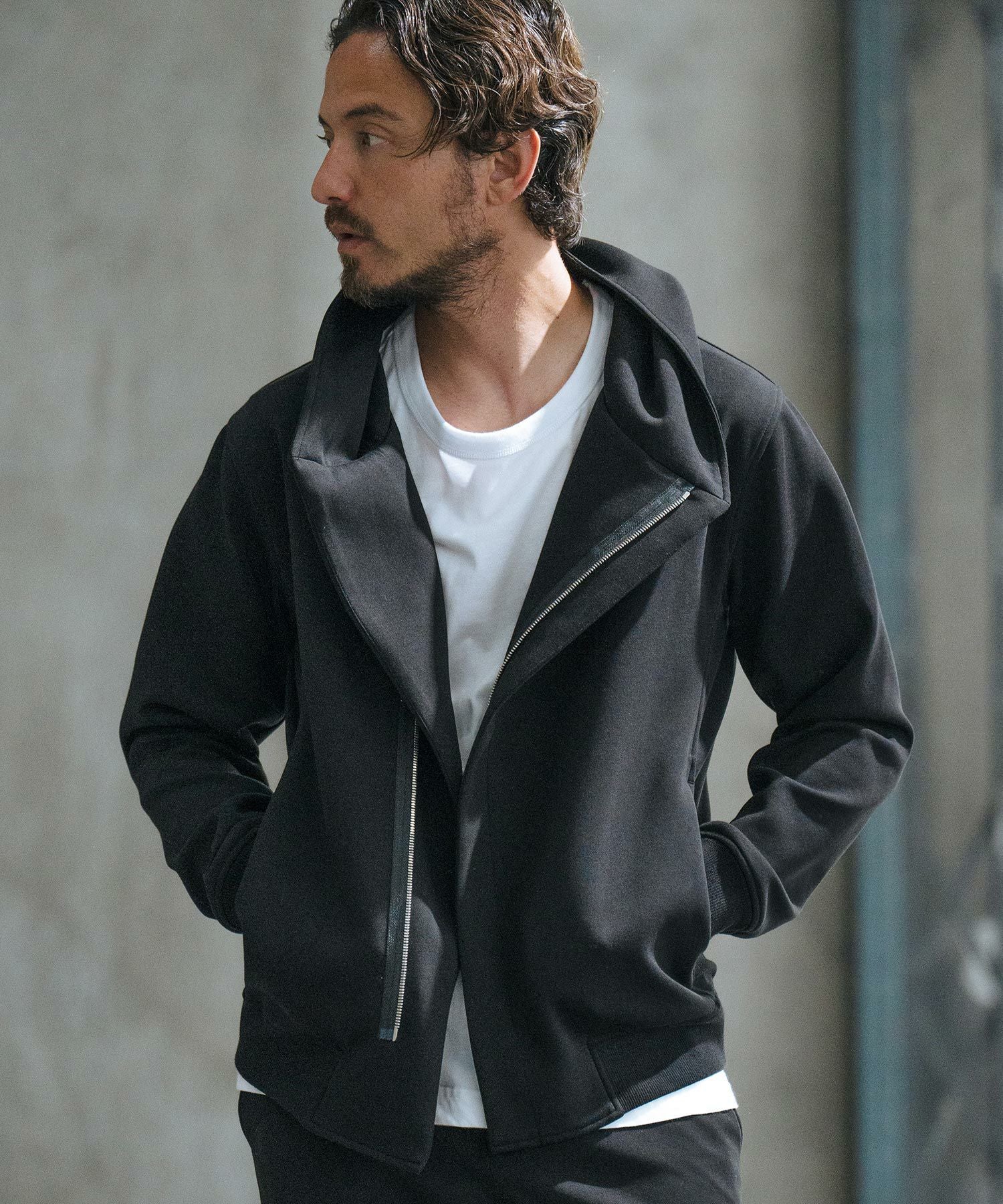 50%OFF【wjk reluxe】double knit riders parka ライダースパーカー(WR