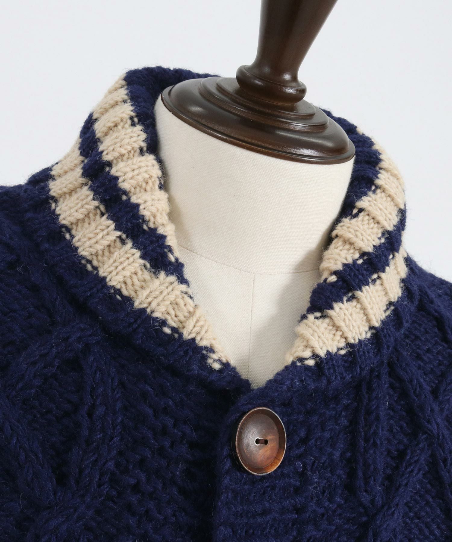 CAMBIO(カンビオ)】【HIMALAYAN CLIMBERS HAND-KNIT】手編みスタジャン