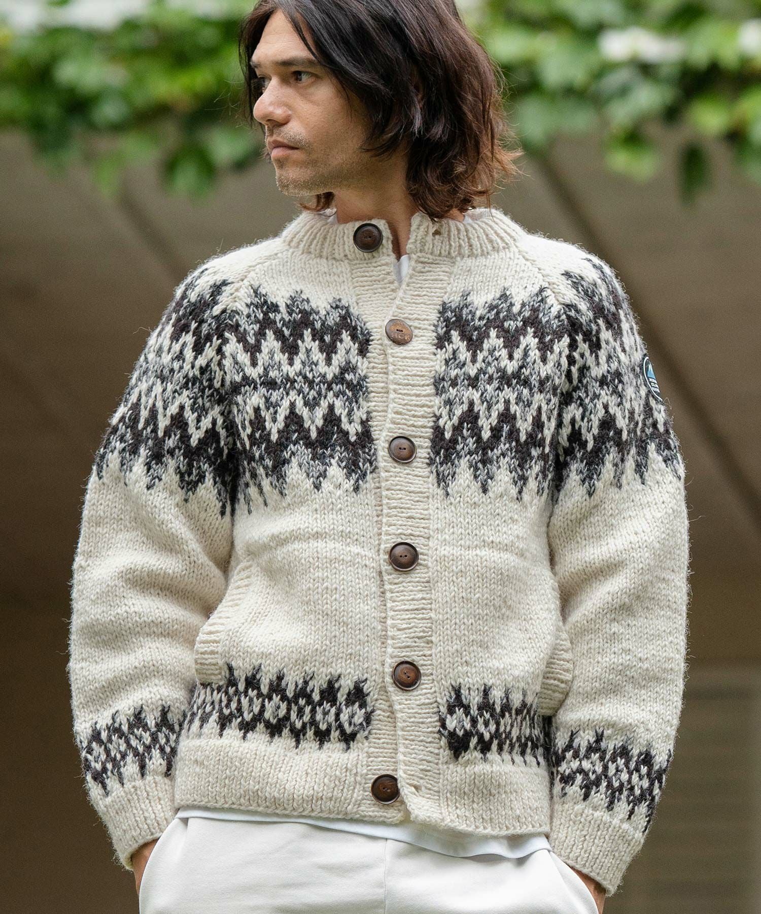 CAMBIO(カンビオ)】【HIMALAYAN CLIMBERS HAND-KNIT】手編みジャガード