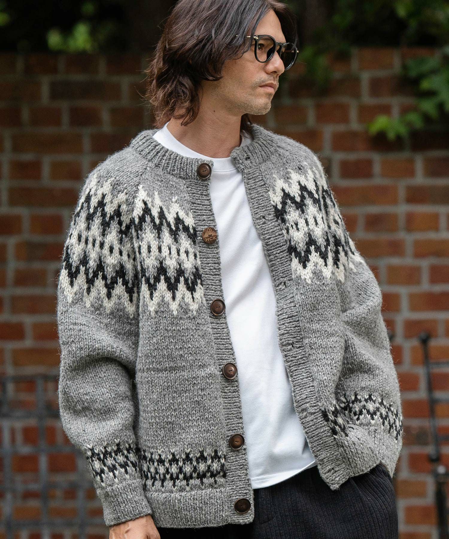 CAMBIO(カンビオ)】【HIMALAYAN CLIMBERS HAND-KNIT】手編みジャガード